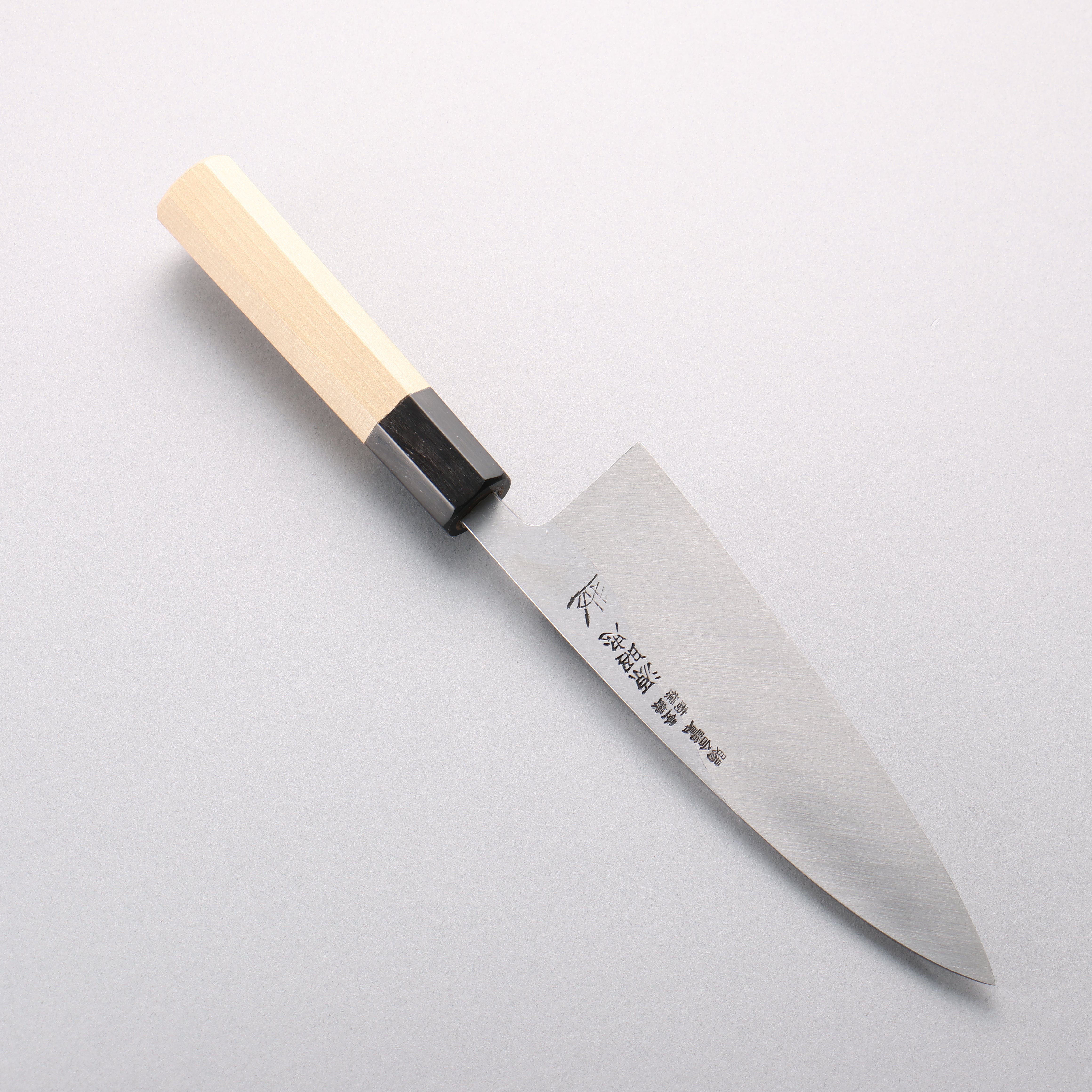 Minamoto Akitada Blue Steel No.1 Aideba 165mm Magnolia (Ferrule: Water Buffalo Horn) Handle - Japanny - Best Japanese Knife