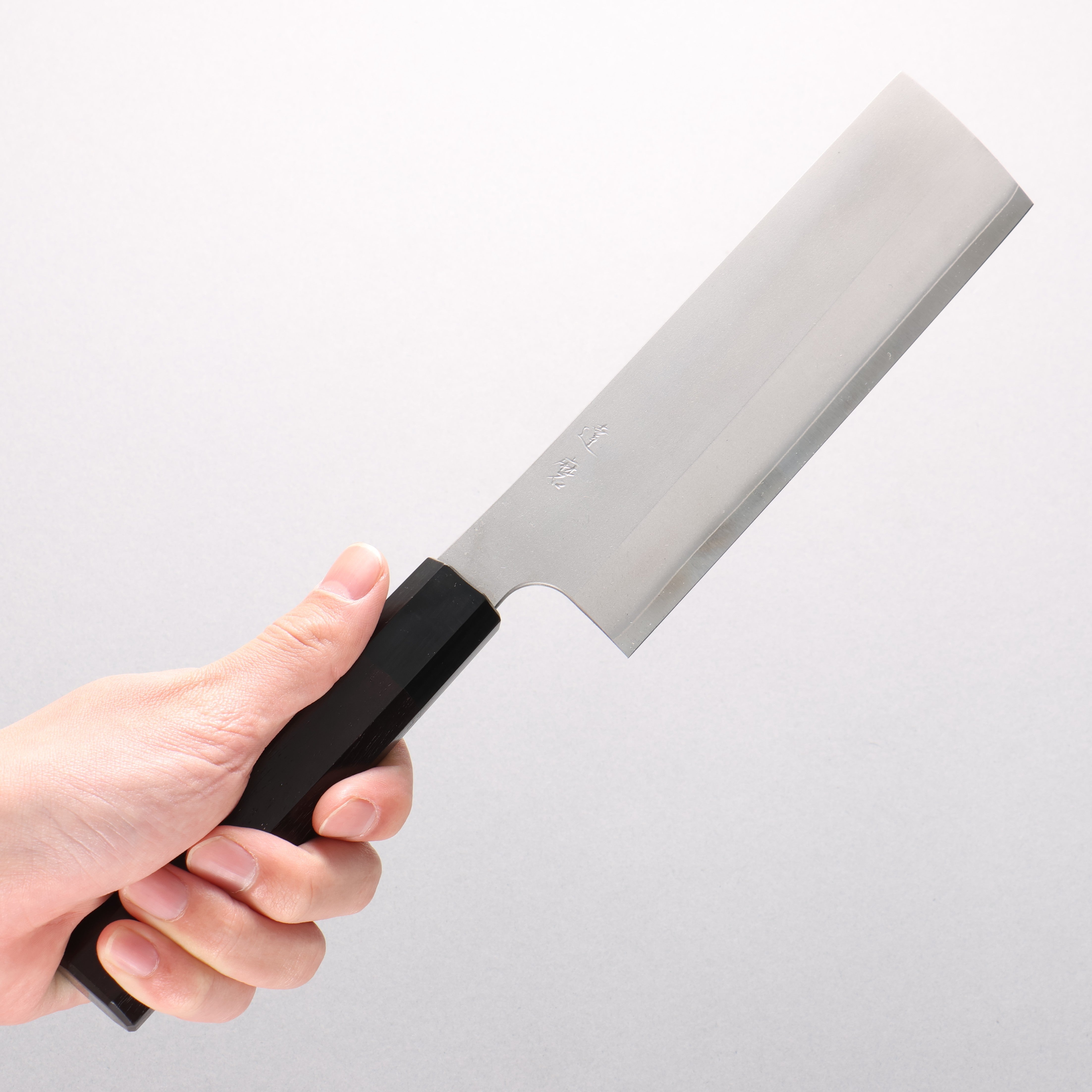 Daruma Silver Steel No.3 Nakiri 165mm Rosewood (Ferrule: Black Pakka Wood) Handle - Japanny - Best Japanese Knife