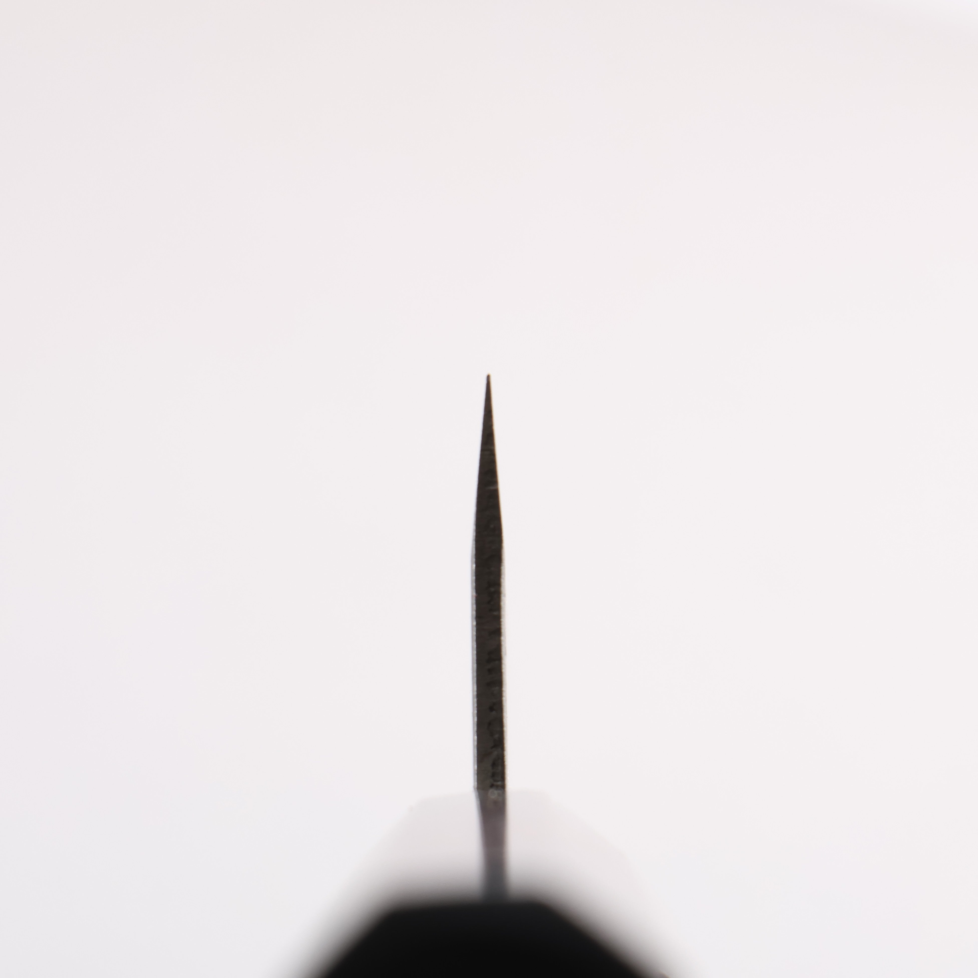 Seisuke Silver Steel No.3 Hammered(Maru) Ajikiri 105mm Rosewood (Ferrule: Black Pakka Wood) Handle - Japanny - Best Japanese Knife