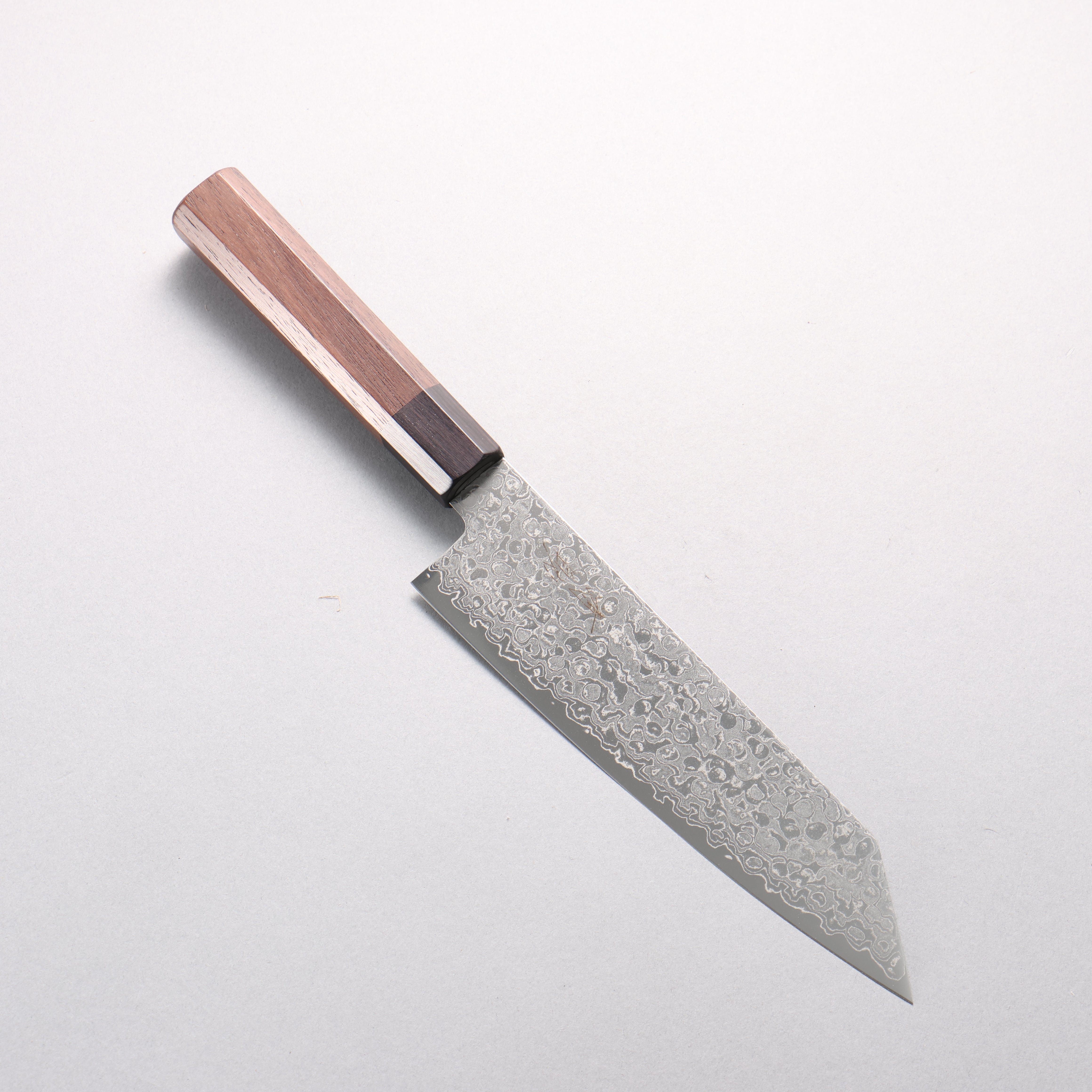 Seisuke AUS10 Damascus Migaki Finished Kiritsuke Santoku 180mm Rosewood (Ferrule: Black Pakka Wood) Handle - Japanny - Best Japanese Knife
