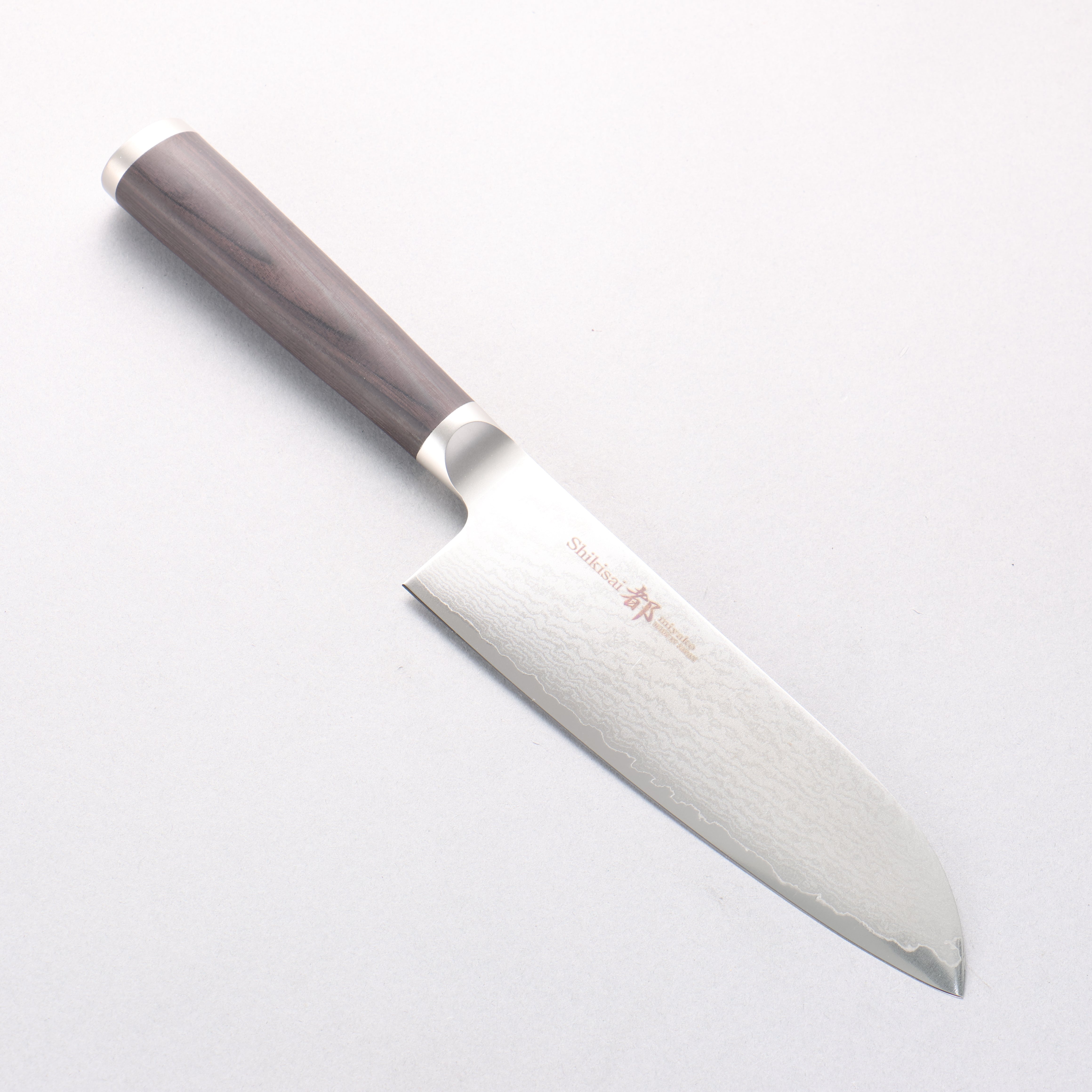 Miyako AUS8 33 Layer Damascus Santoku 165mm - Japanny - Best Japanese Knife