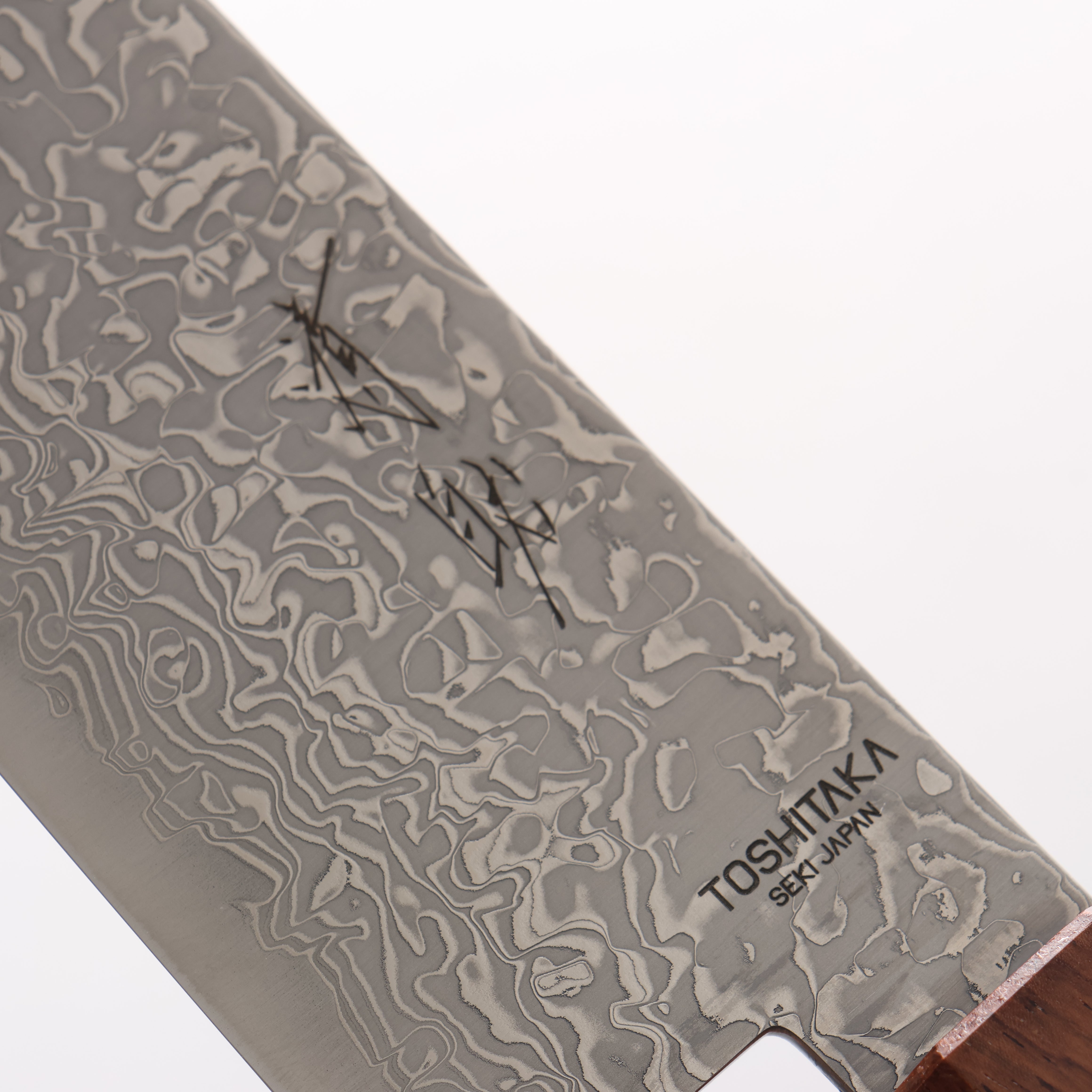 Toshitaka VG10 65 Layer Damascus Kiritsuke Gyuto 210mm Wenge with Cherry Ring (ferrule: Rosewood) Handle - Japanny - Best Japanese Knife