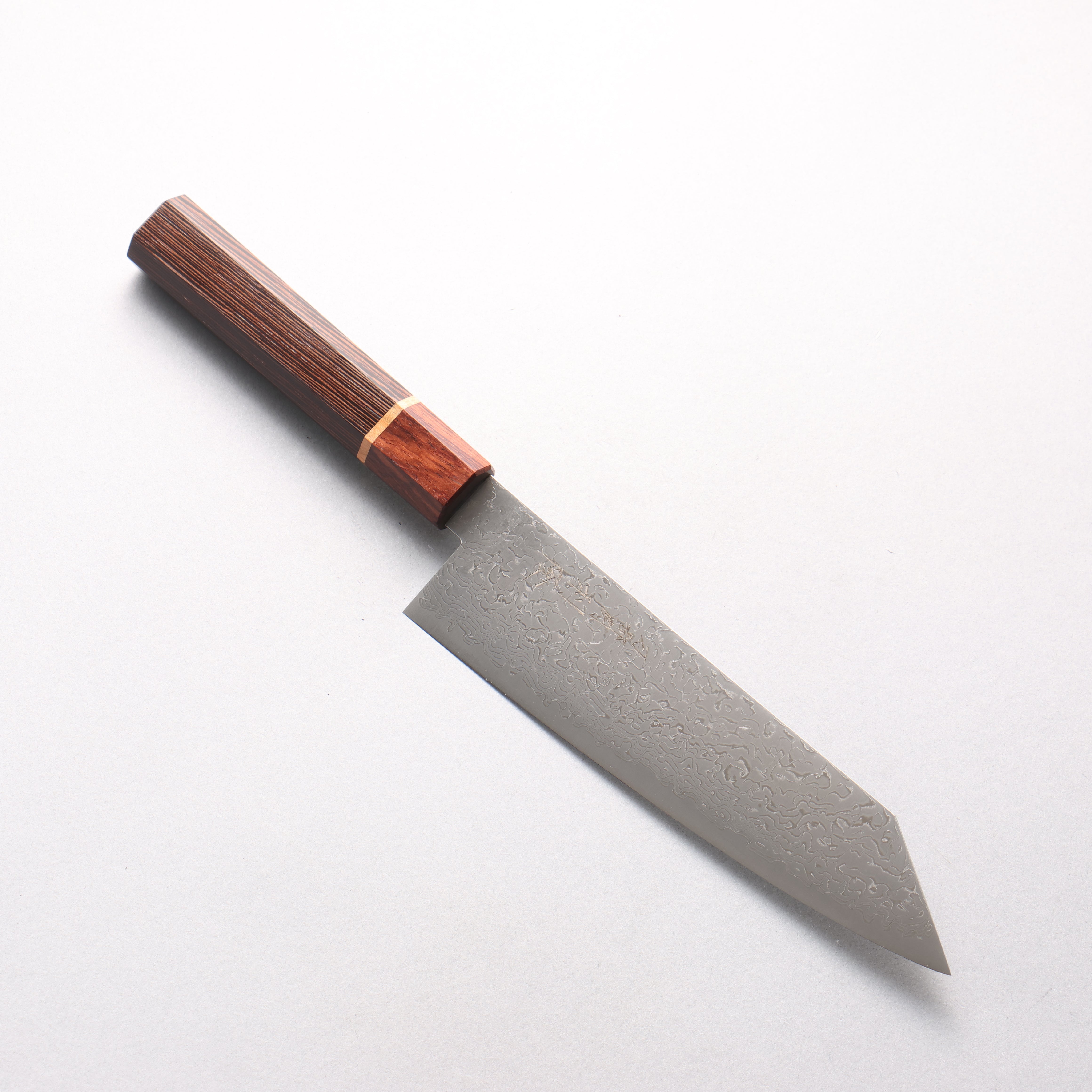 Toshitaka VG10 65 Layer Damascus Kiritsuke Santoku 180mm Wenge with Cherry Ring (ferrule: Rosewood) Handle - Japanny - Best Japanese Knife