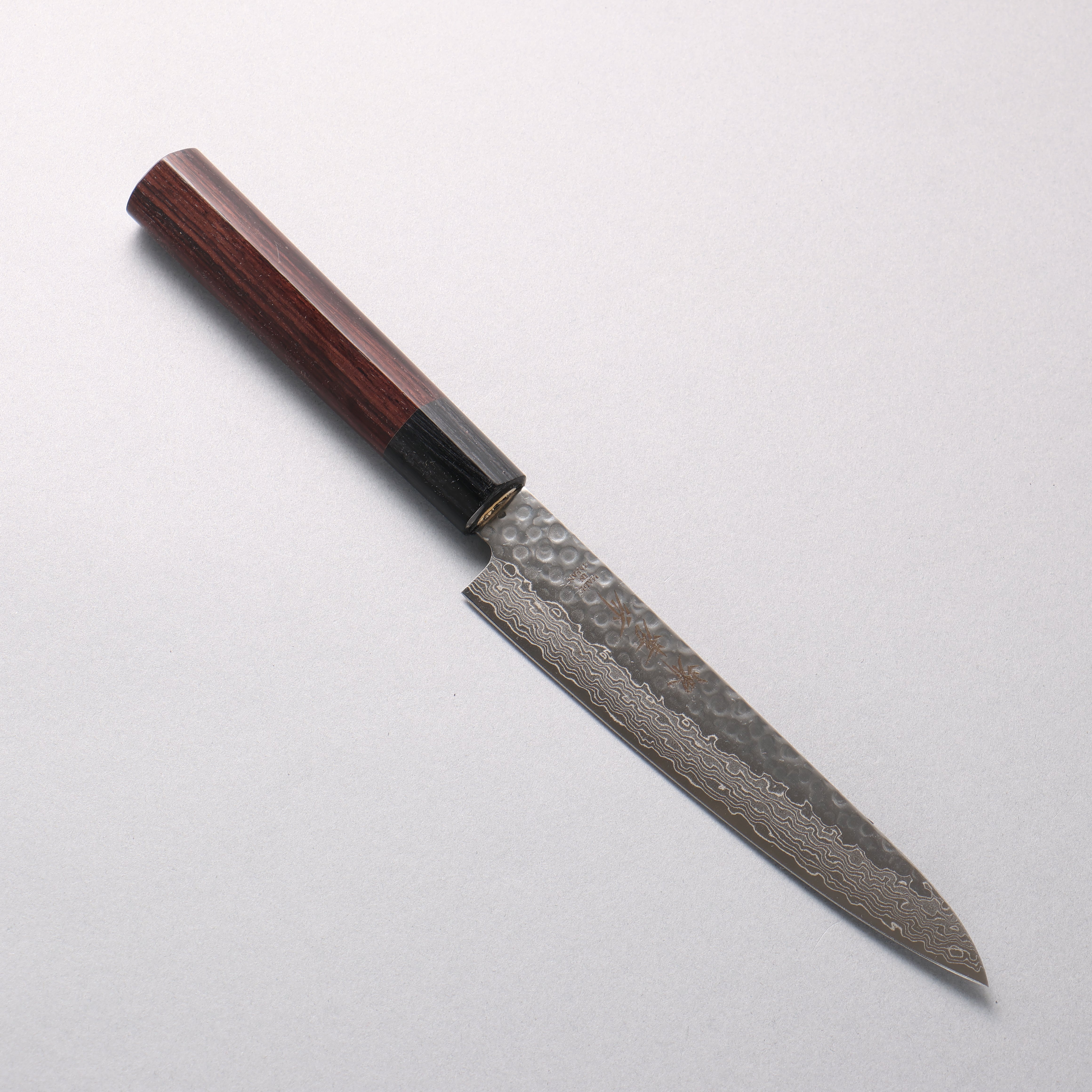 Sakai Takayuki AUS10 45 Layer Damascus Petty-Utility 150mm Shitan Handle - Japanny - Best Japanese Knife