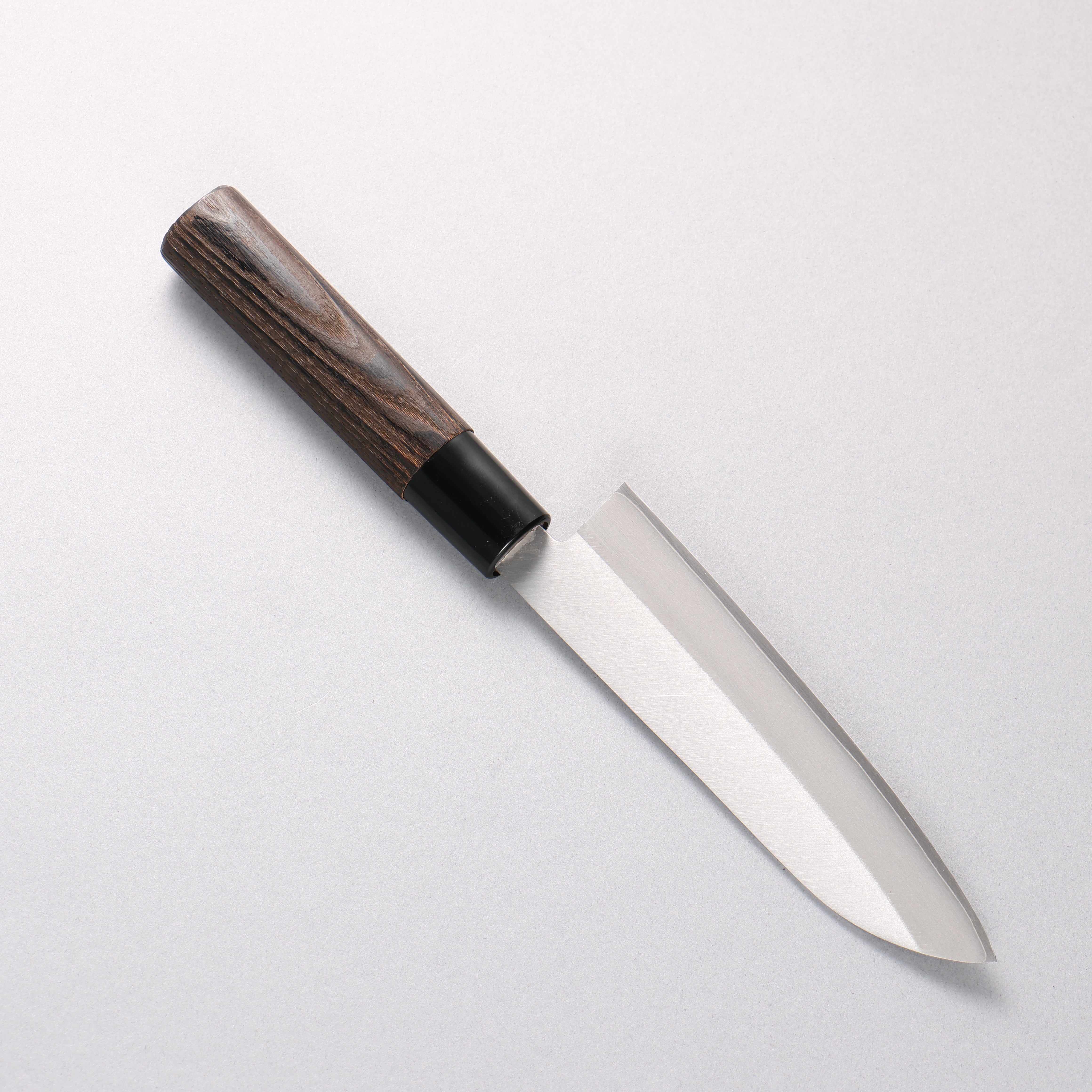 Seisuke VG1 Small Santoku 140mm Burnt Chestnut Handle - Japanny - Best Japanese Knife
