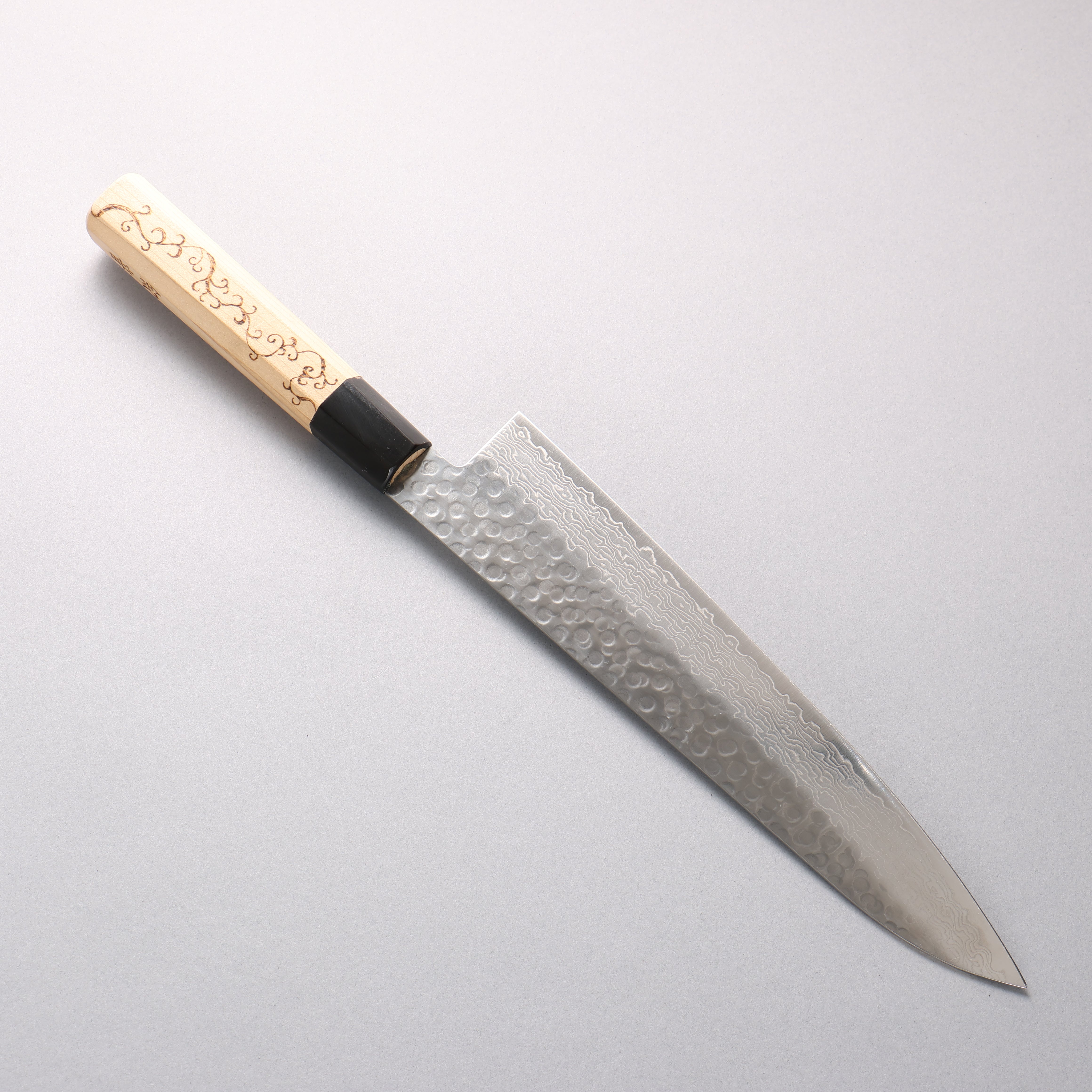 Sakai Takayuki VG10 33 Layer Damascus Gyuto 240mm Engraved Magnolia Handle - Japanny - Best Japanese Knife