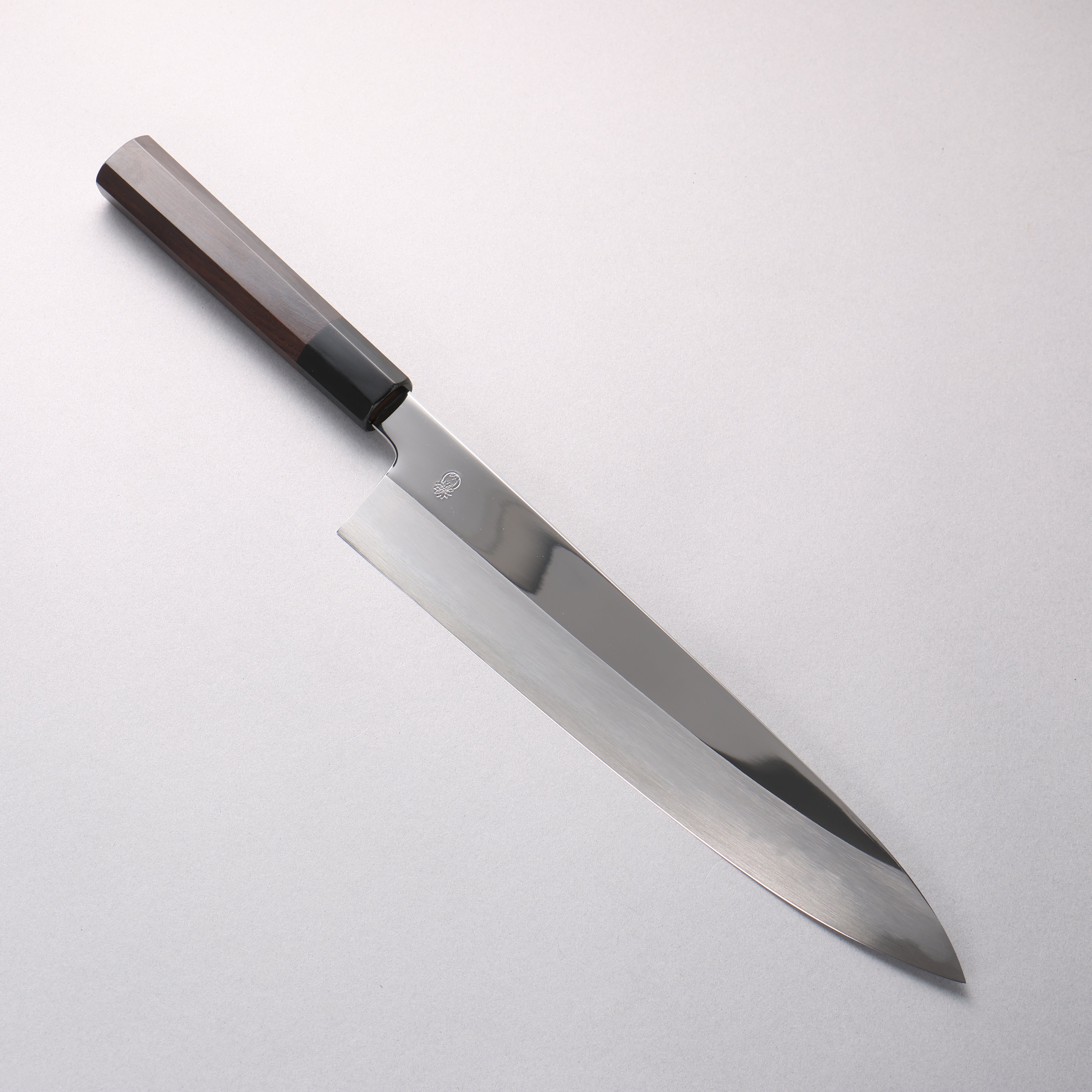 Choyo White Steel Mirrored Finish Gyuto 270mm Ebony Wood (ferrule: Black Water Buffalo Horn) Handle - Japanny - Best Japanese Knife