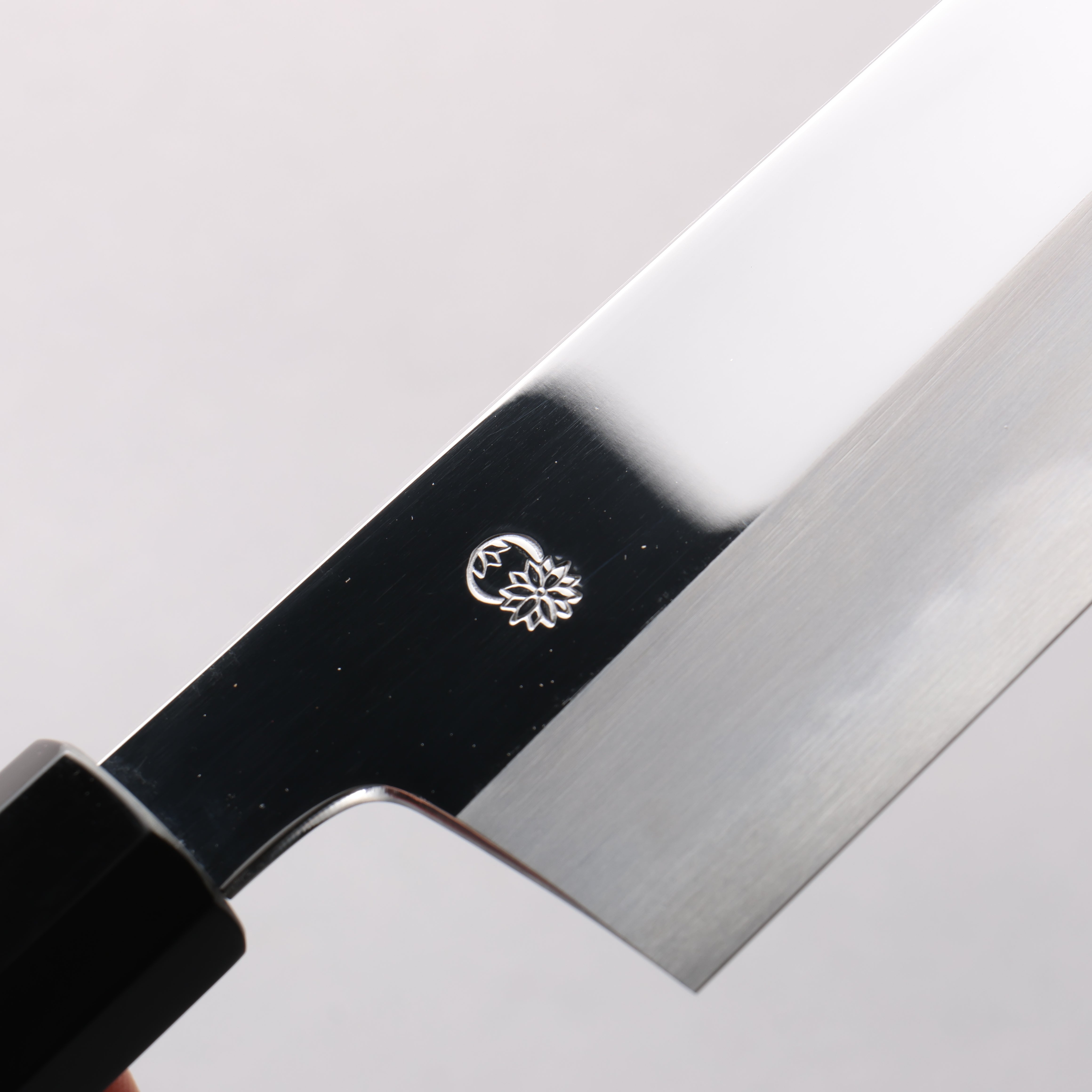 Choyo White Steel Mirrored Finish Gyuto 270mm Ebony Wood (ferrule: Black Water Buffalo Horn) Handle - Japanny - Best Japanese Knife