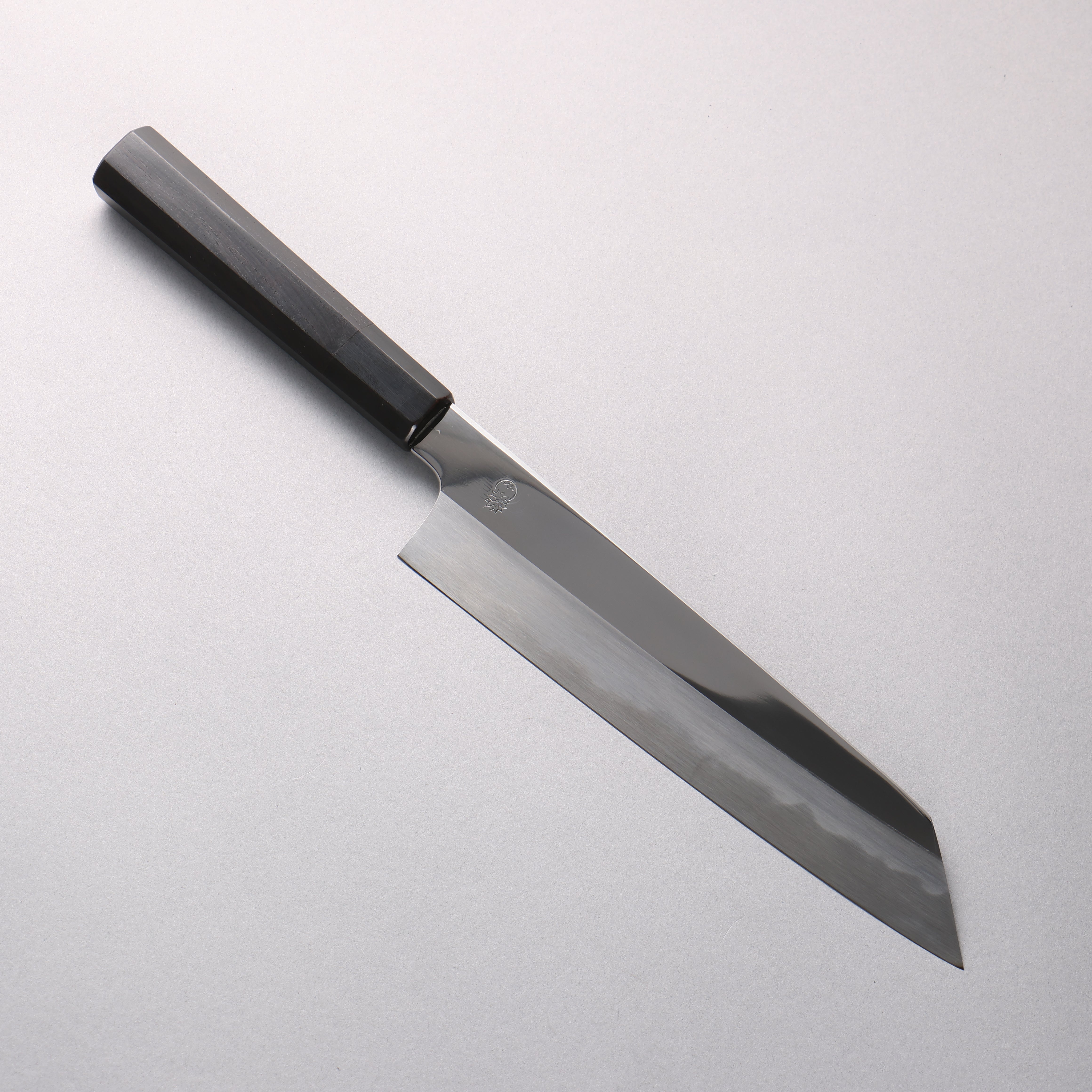 Choyo White Steel Mirrored Finish Kiritsuke Gyuto 210mm Ebony Wood (ferrule: Black Water Buffalo Horn) Handle - Japanny - Best Japanese Knife