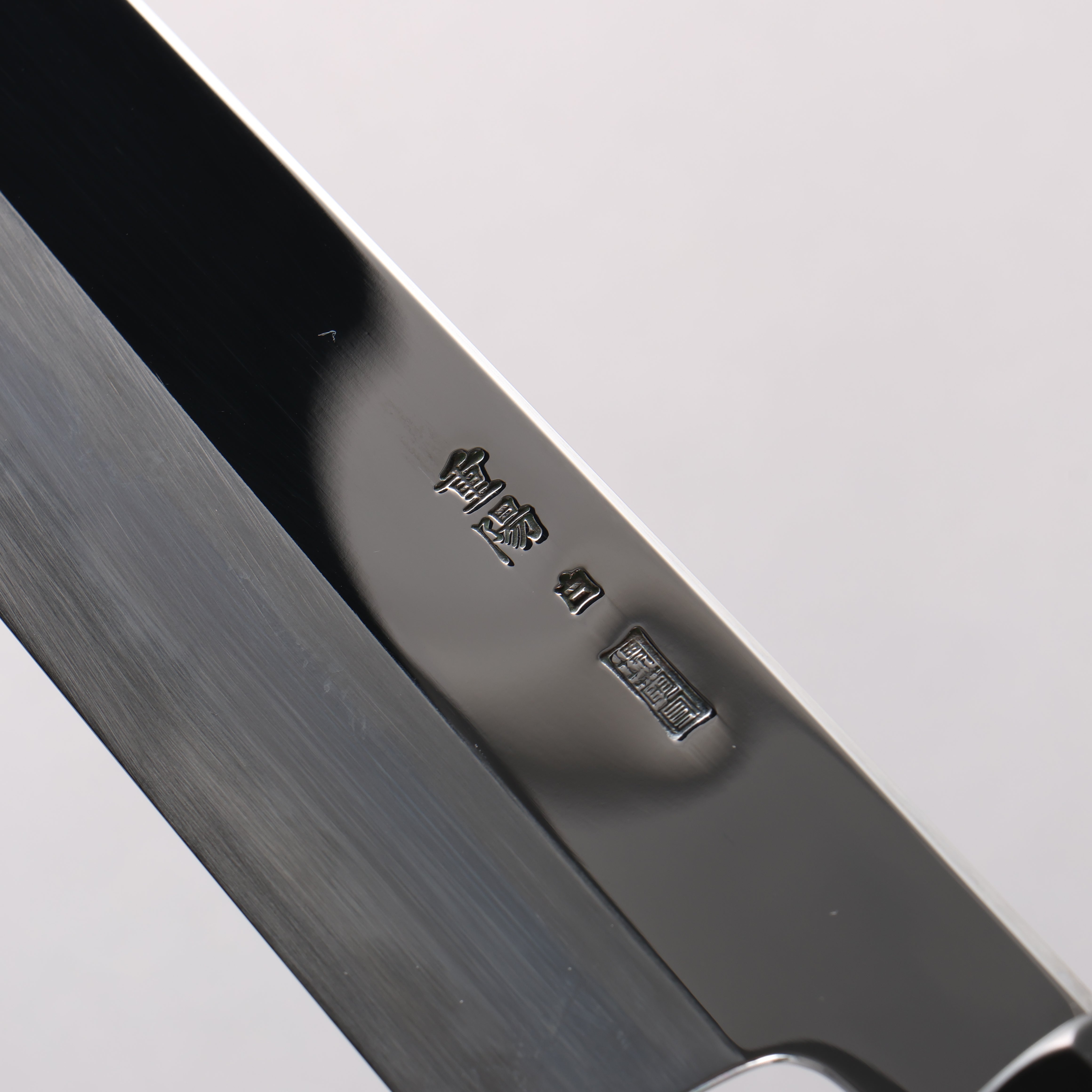 Choyo White Steel Mirrored Finish Kiritsuke Gyuto 240mm Ebony Wood (ferrule: Black Water Buffalo Horn) Handle - Japanny - Best Japanese Knife