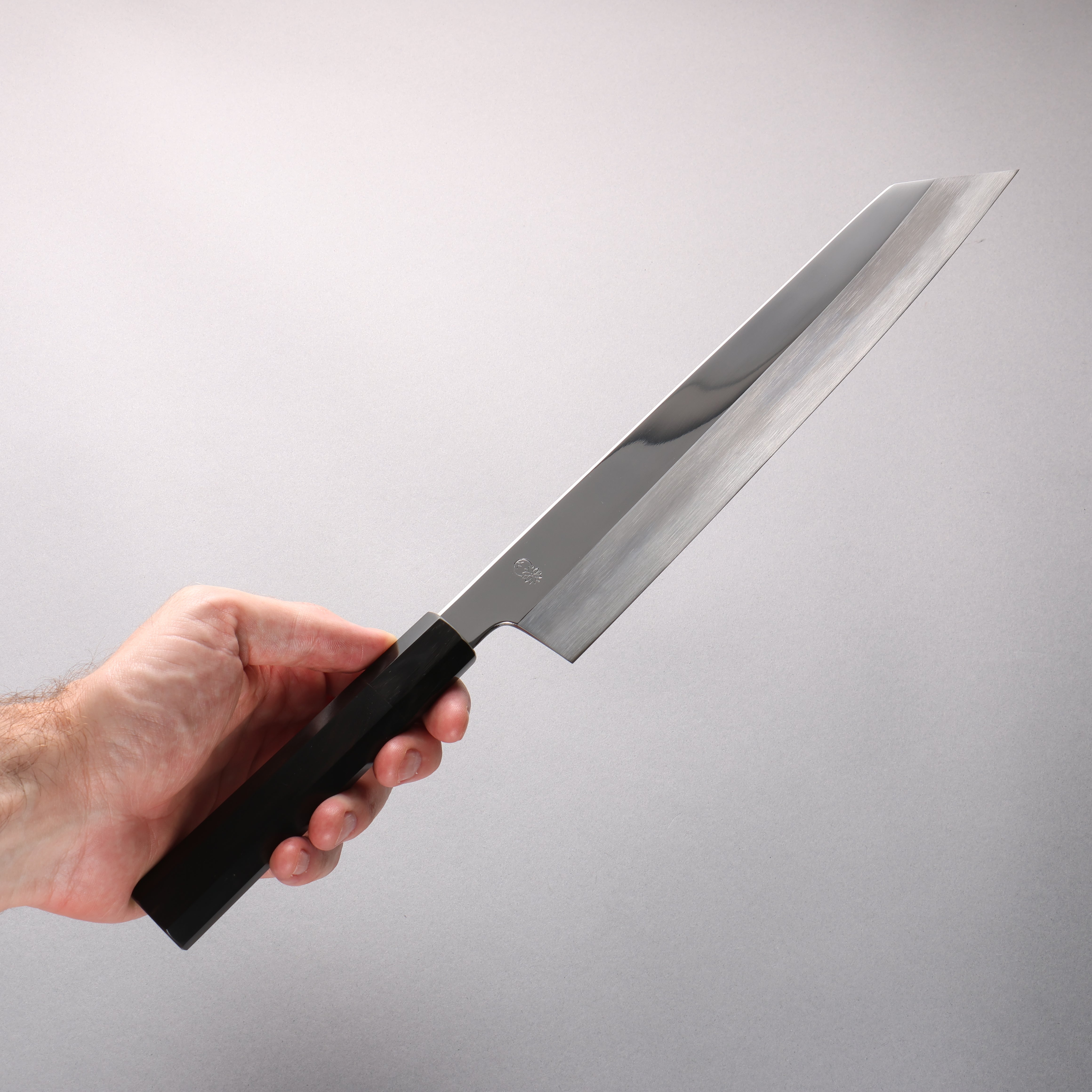 Choyo White Steel Mirrored Finish Kiritsuke Gyuto 270mm Ebony Wood (ferrule: Black Water Buffalo Horn) Handle - Japanny - Best Japanese Knife