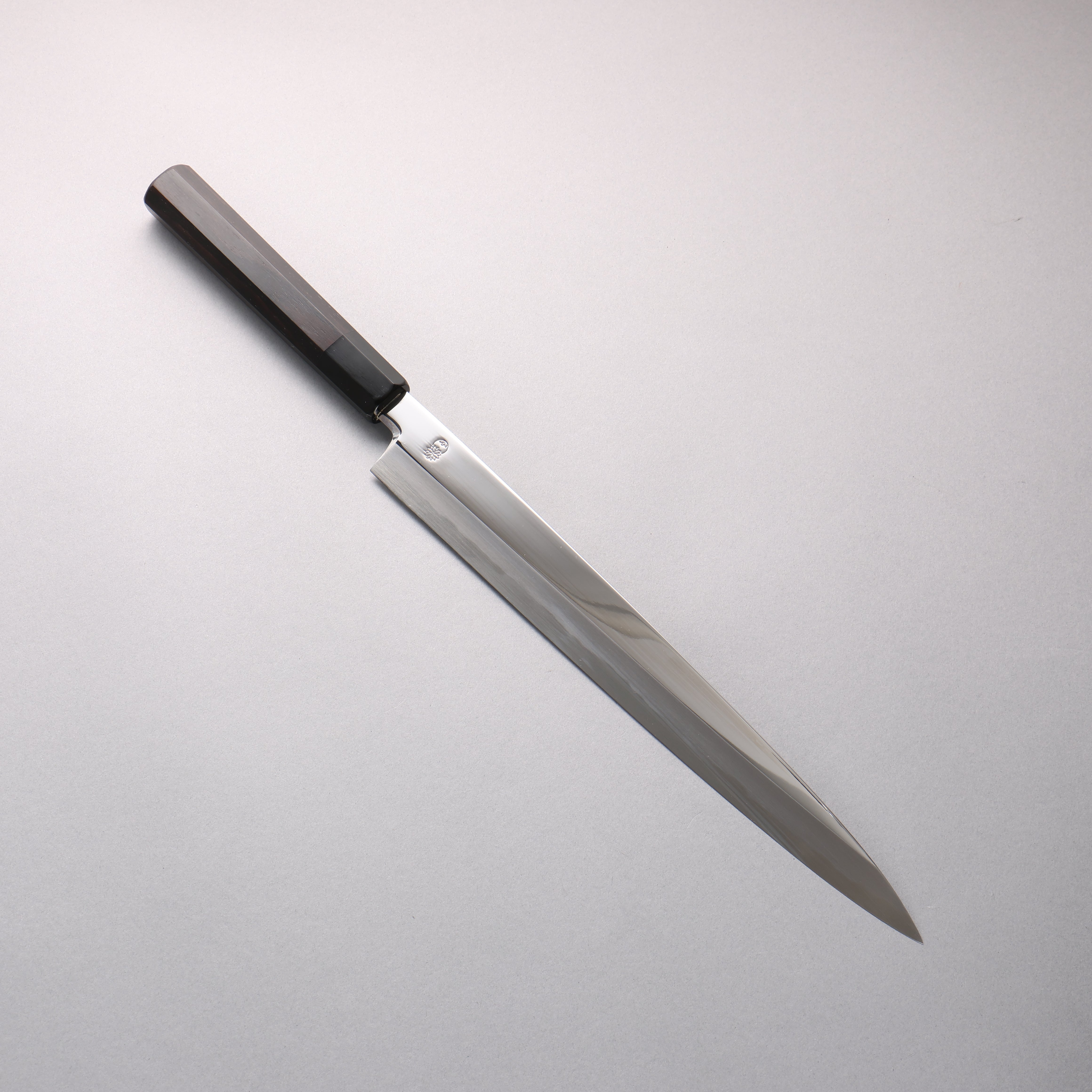 Choyo Blue Steel No.1 Mirrored Finish Yanagiba 300mm Ebony Wood (ferrule: Black Water Buffalo Horn) Handle - Japanny - Best Japanese Knife