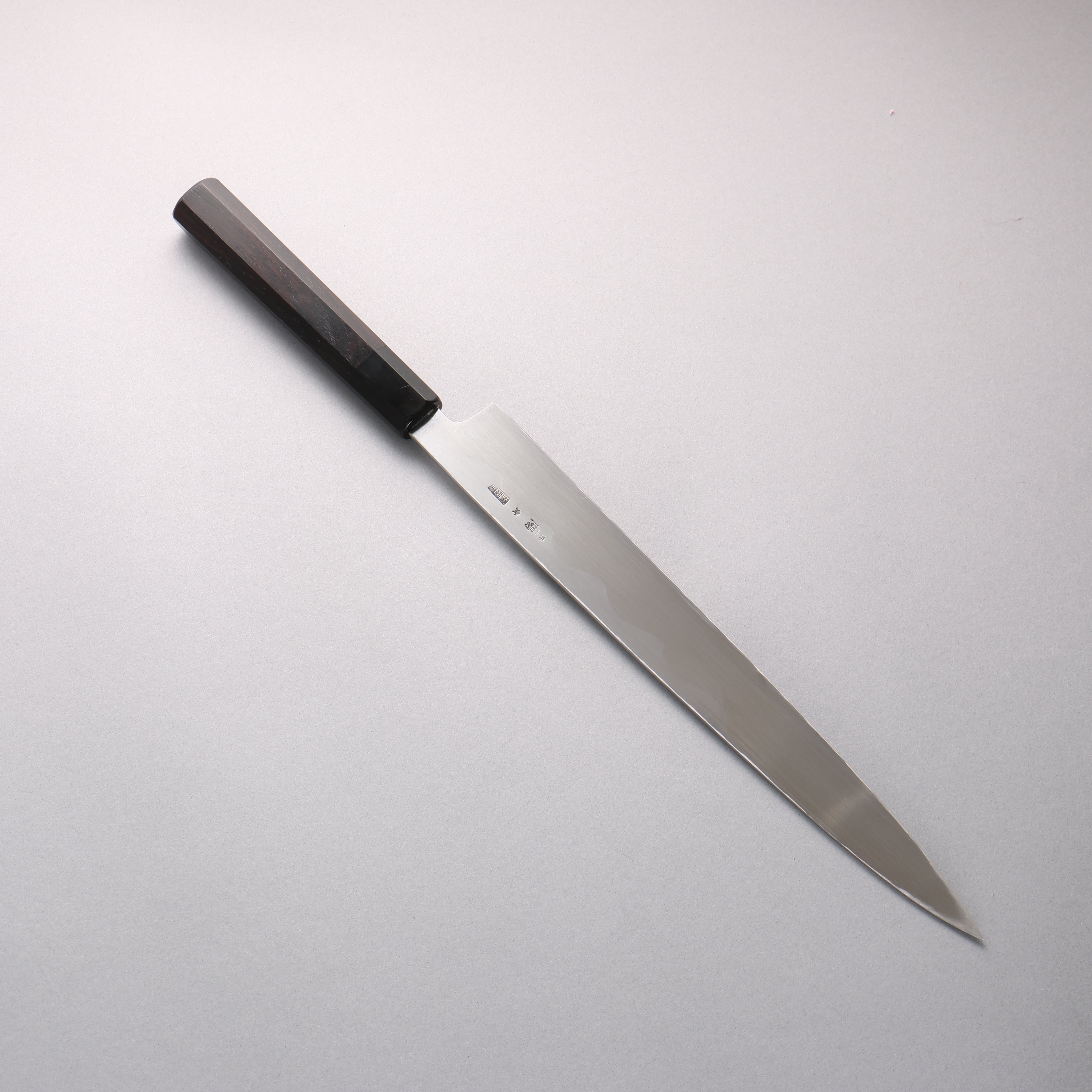 Choyo Blue Steel No.1 Mirrored Finish Yanagiba 300mm Ebony Wood (ferrule: Black Water Buffalo Horn) Handle - Japanny - Best Japanese Knife