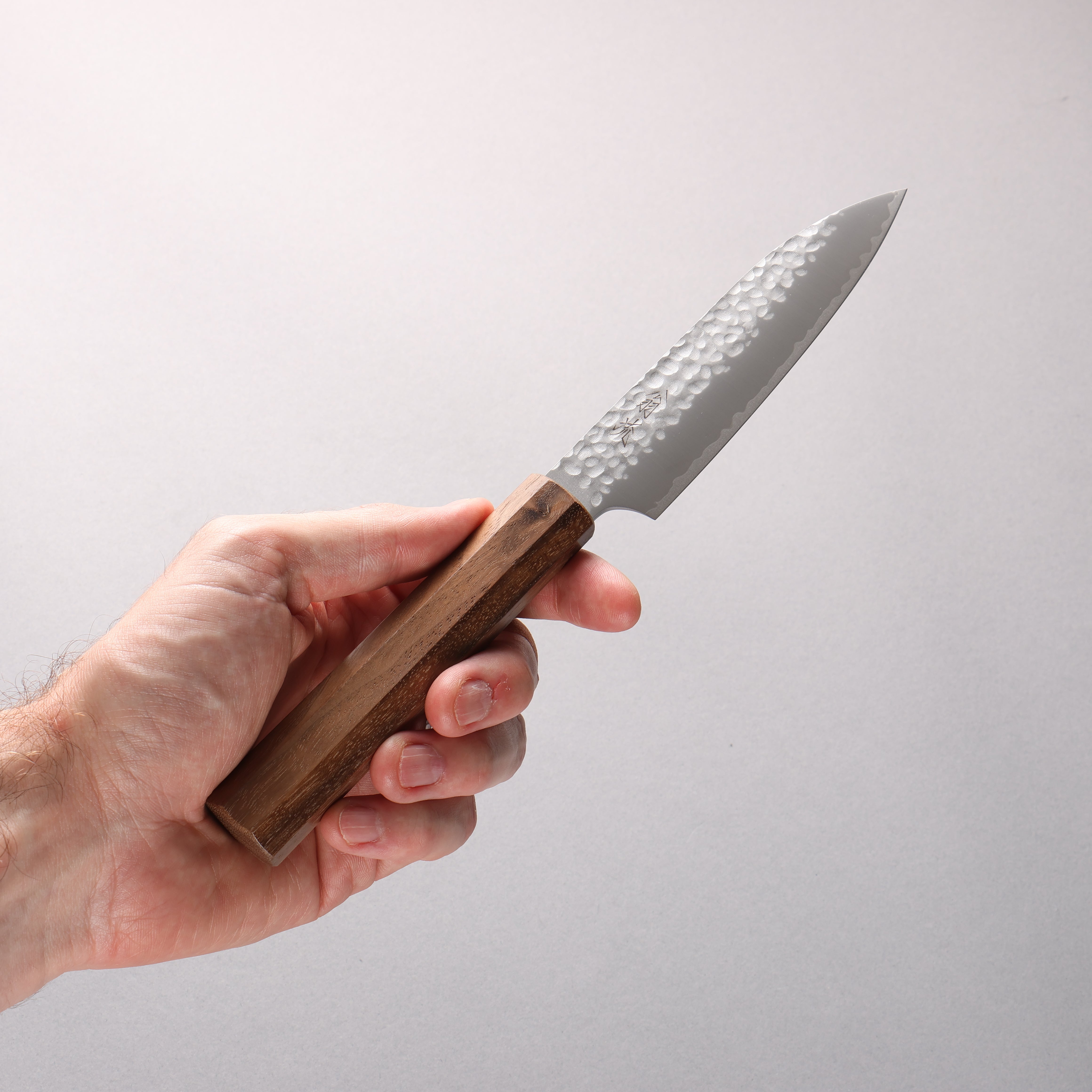 Oul VG10 Hammered Petty-Utility 120mm Walnut Handle - Japanny - Best Japanese Knife