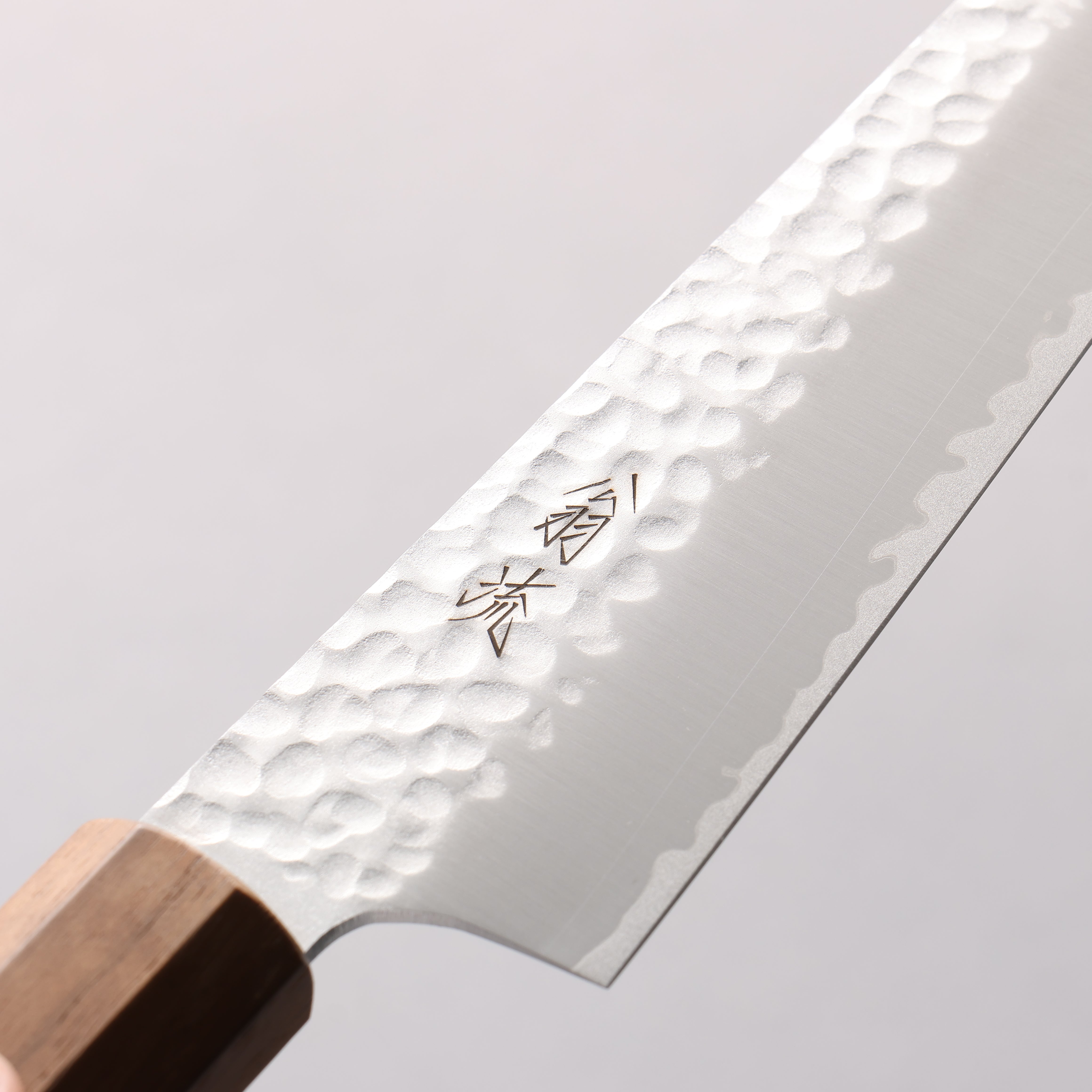 Oul VG10 Hammered Kiritsuke Petty-Utility 150mm Walnut Handle - Japanny - Best Japanese Knife