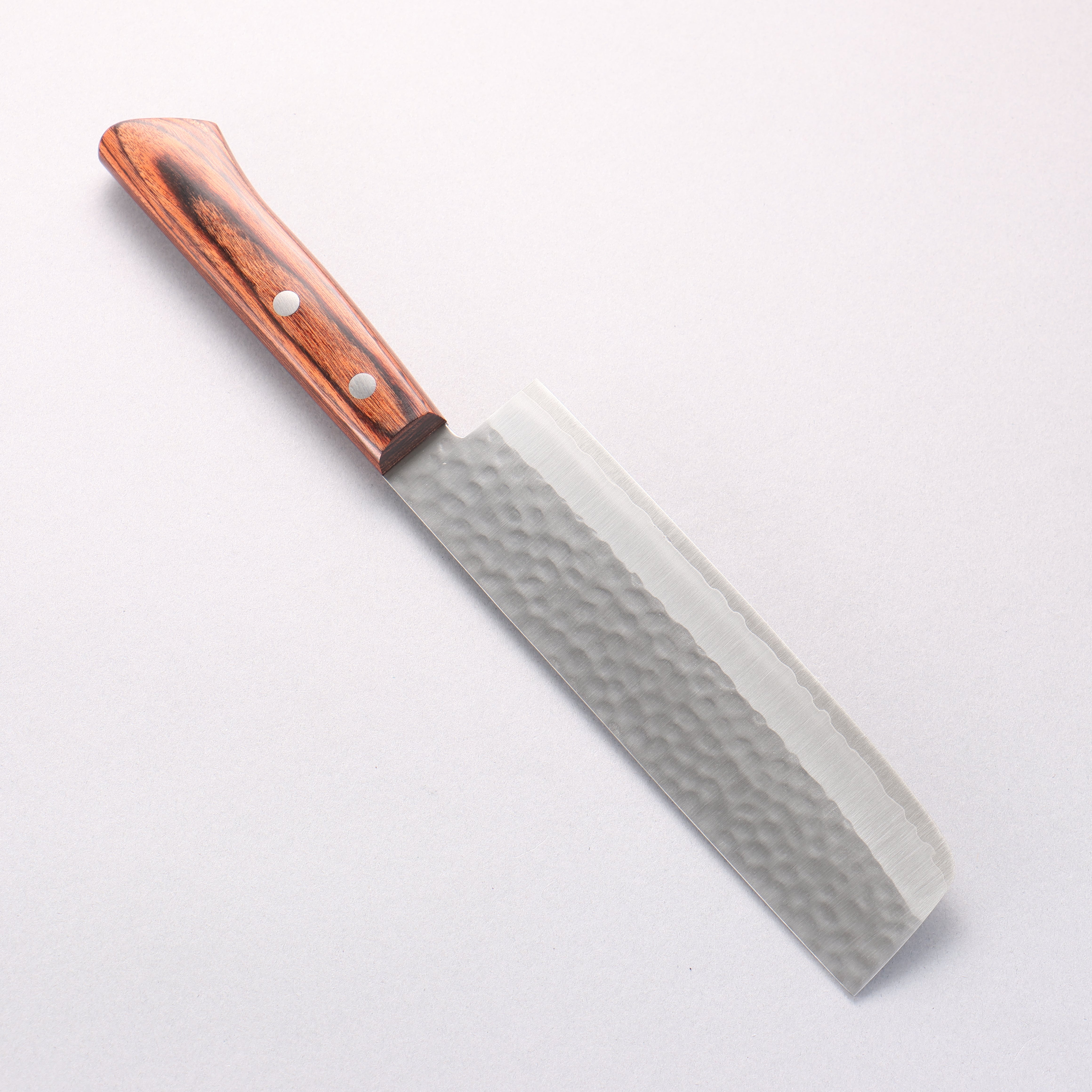 Kunihira VG1 Hammered Usuba 165mm Mahogany Handle (Super Deal) - Japanny - Best Japanese Knife