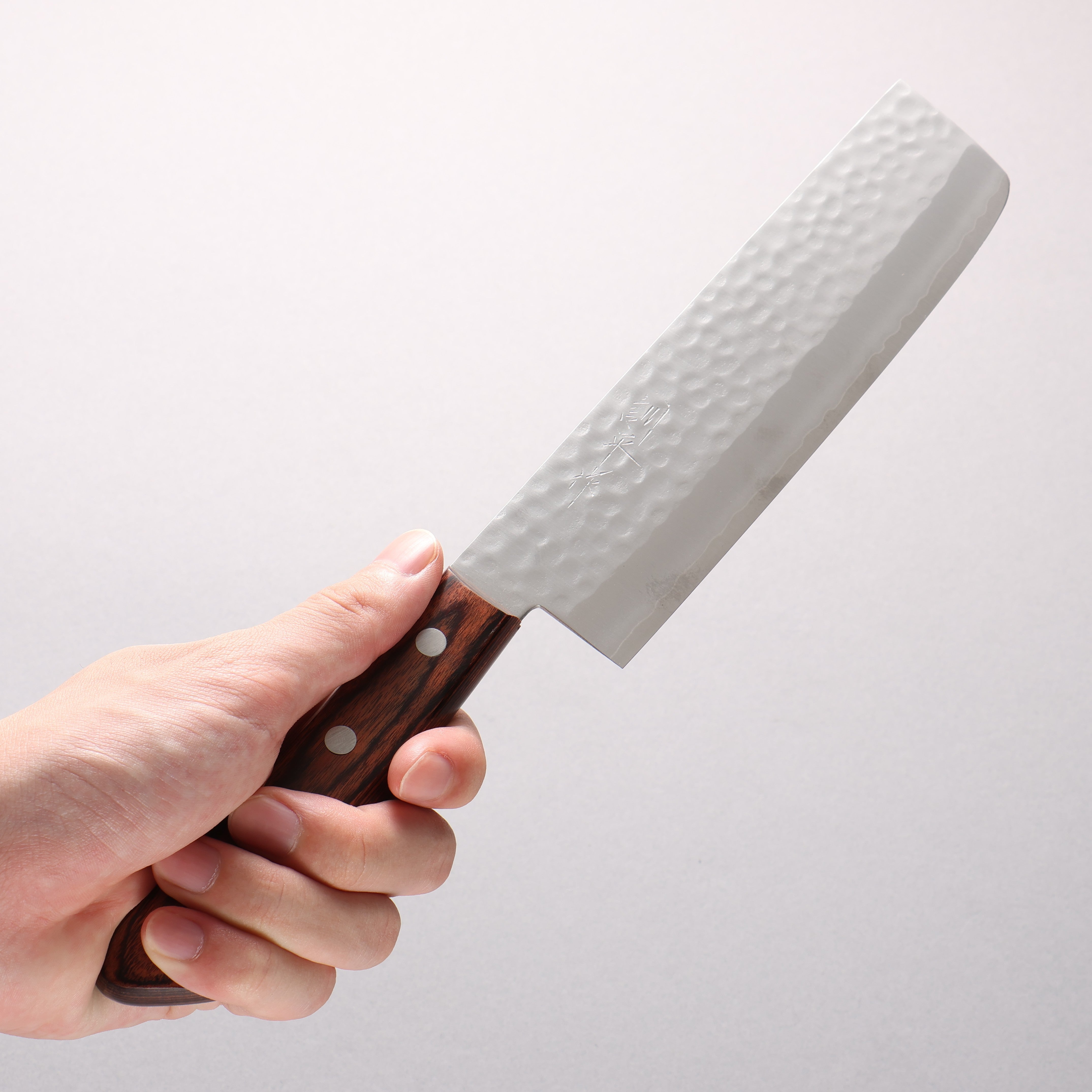 Kunihira VG1 Hammered Usuba 165mm Mahogany Handle (Super Deal) - Japanny - Best Japanese Knife