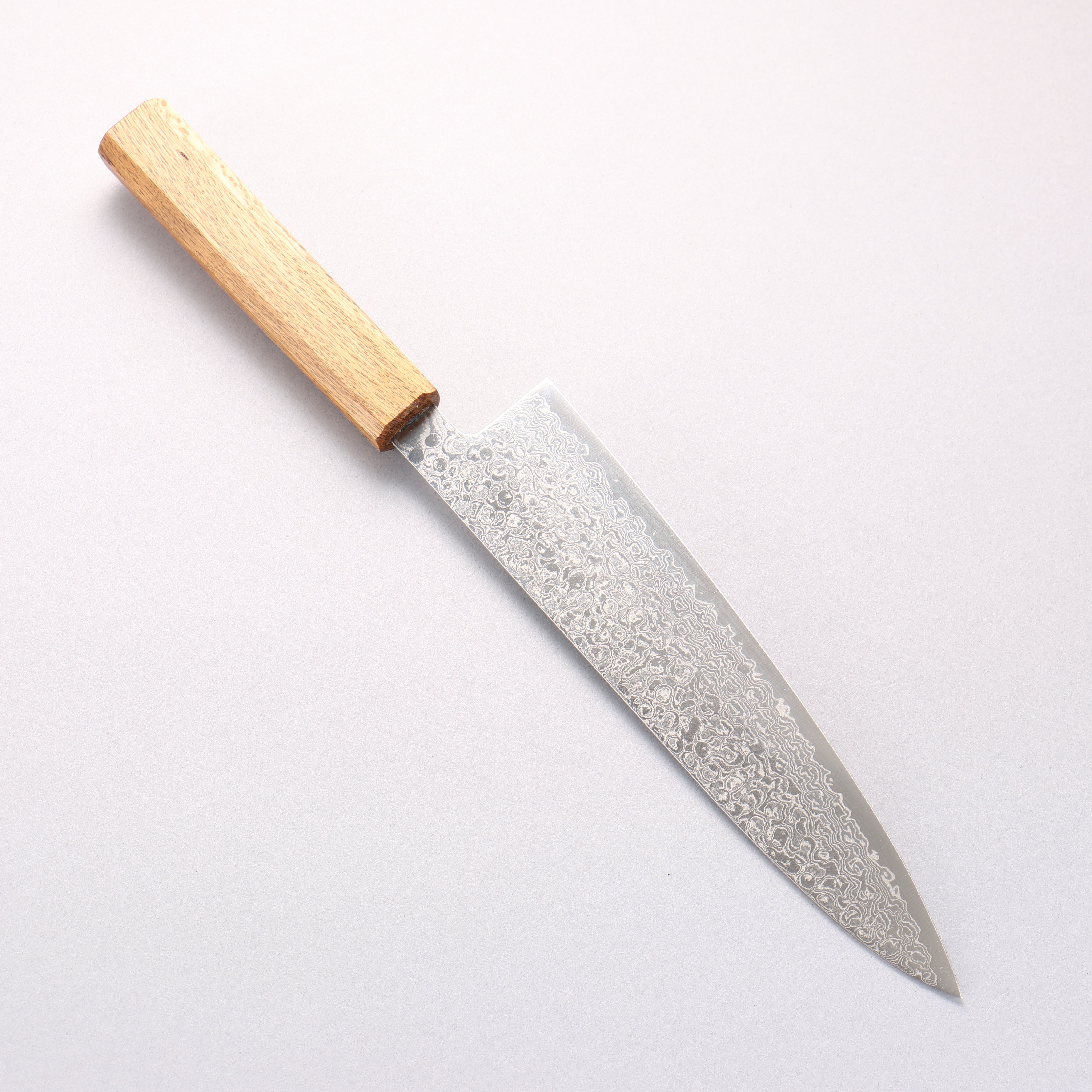 Seisuke ZA-18 Mirrored Finish Damascus Gyuto 210mm Oak Handle - Japanny - Best Japanese Knife