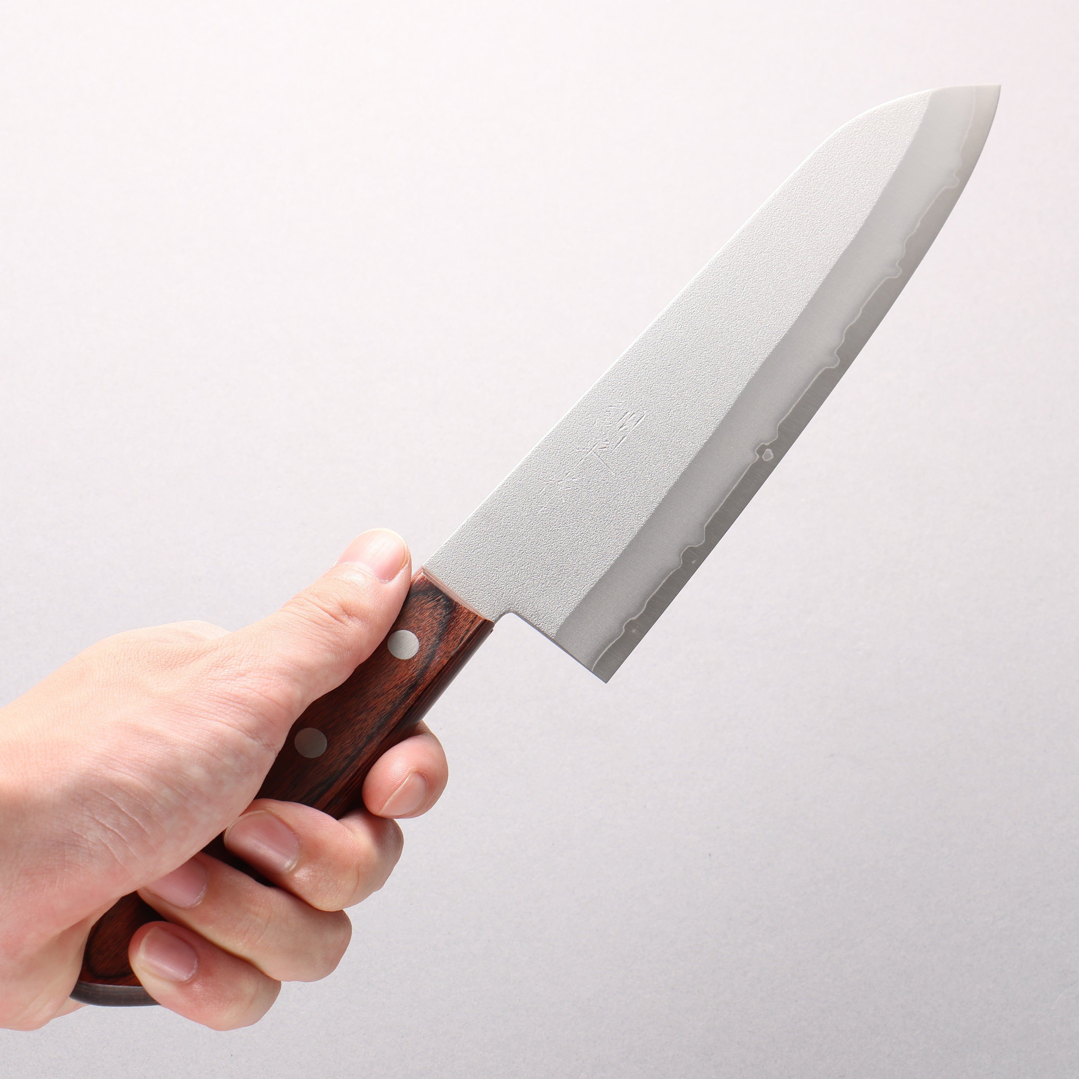 Kunihira VG1 Nashiji Gyuto 180mm Mahogany Handle - Japanny - Best Japanese Knife