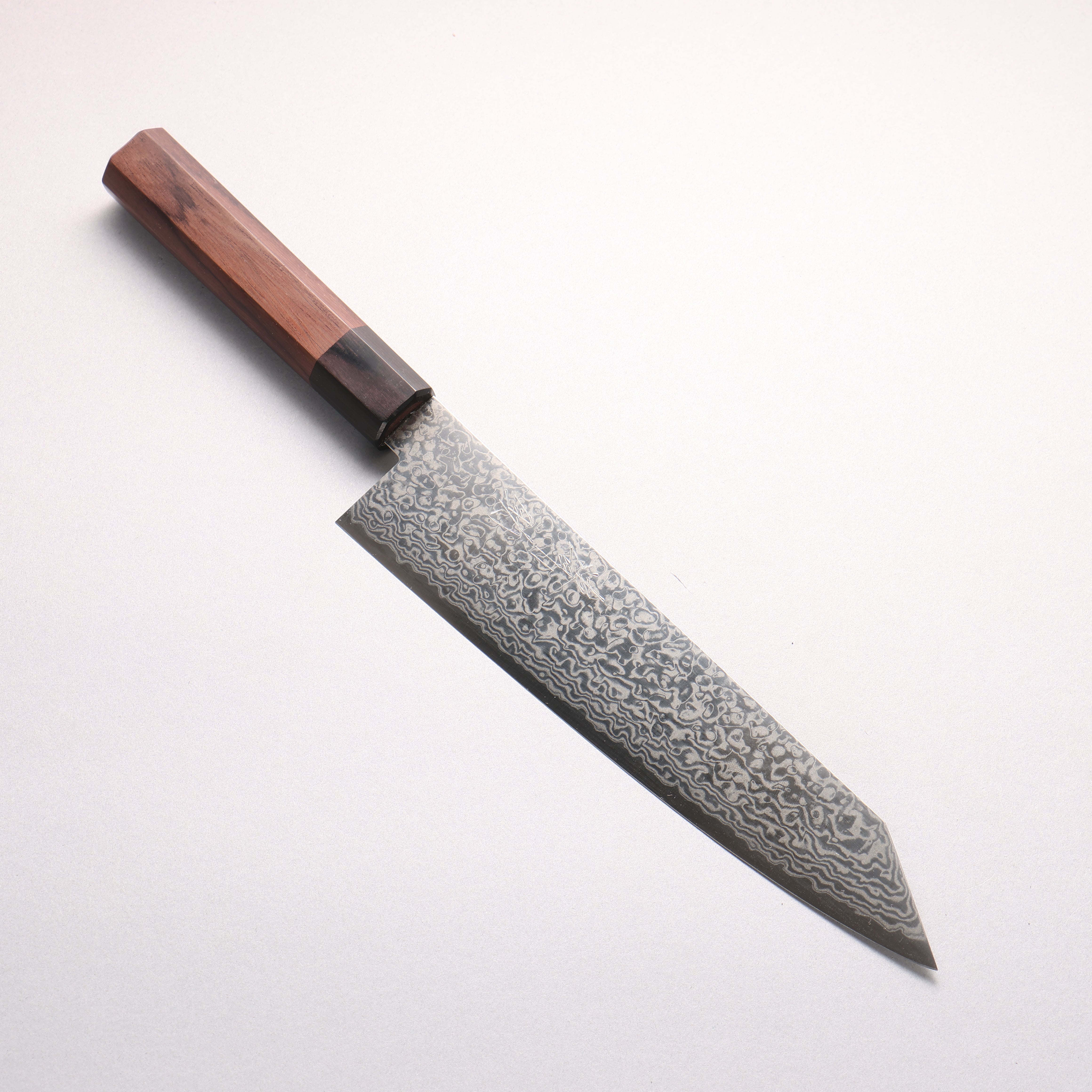 Seisuke ZDP189 Damascus Kiritsuke Gyuto 210mm Rosewood (Ferrule: Black Pakka Wood) Handle - Japanny - Best Japanese Knife