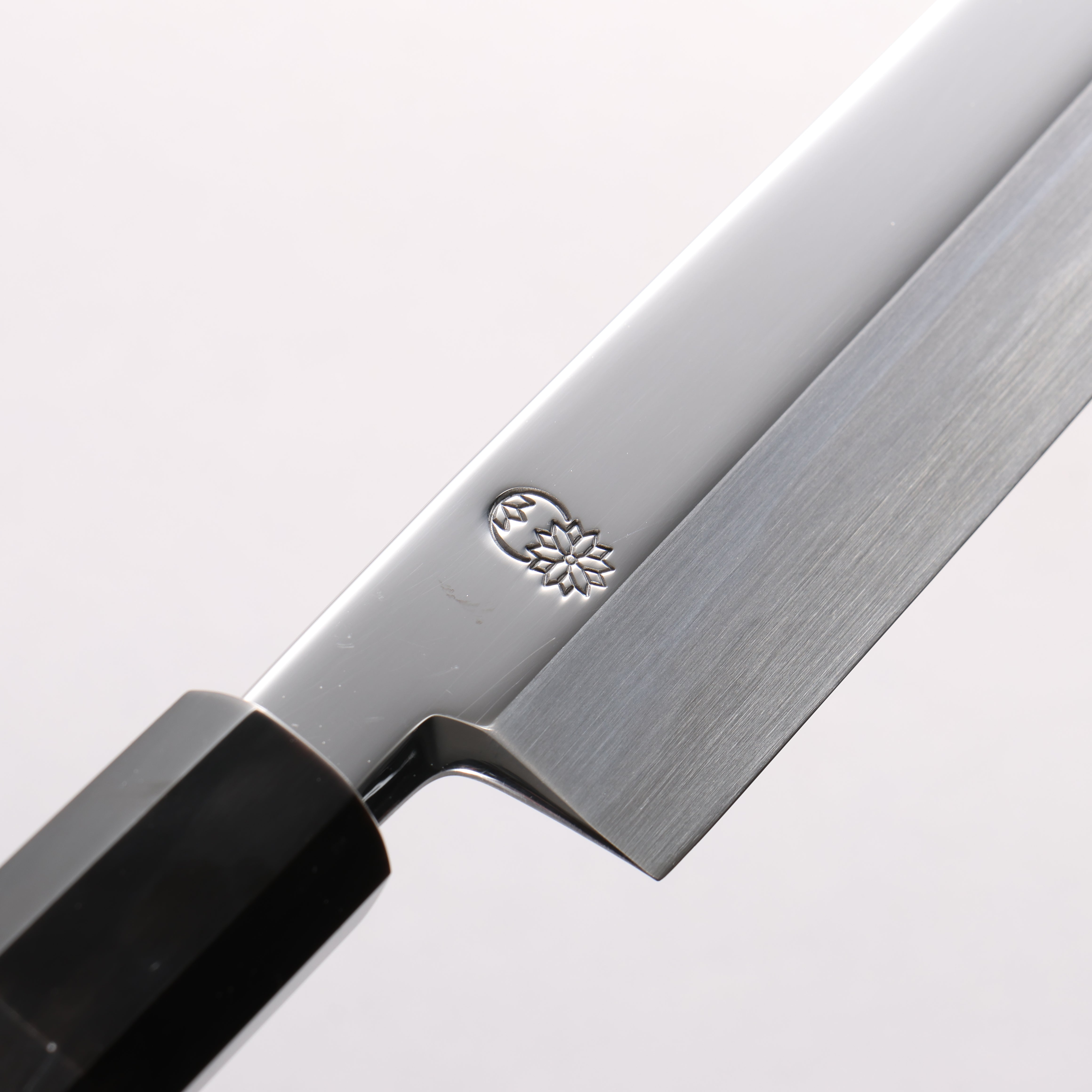 Choyo Blue Steel No.1 Mirrored Finish Yanagiba 270mm Ebony Wood (ferrule: Black Water Buffalo Horn) Handle - Japanny - Best Japanese Knife