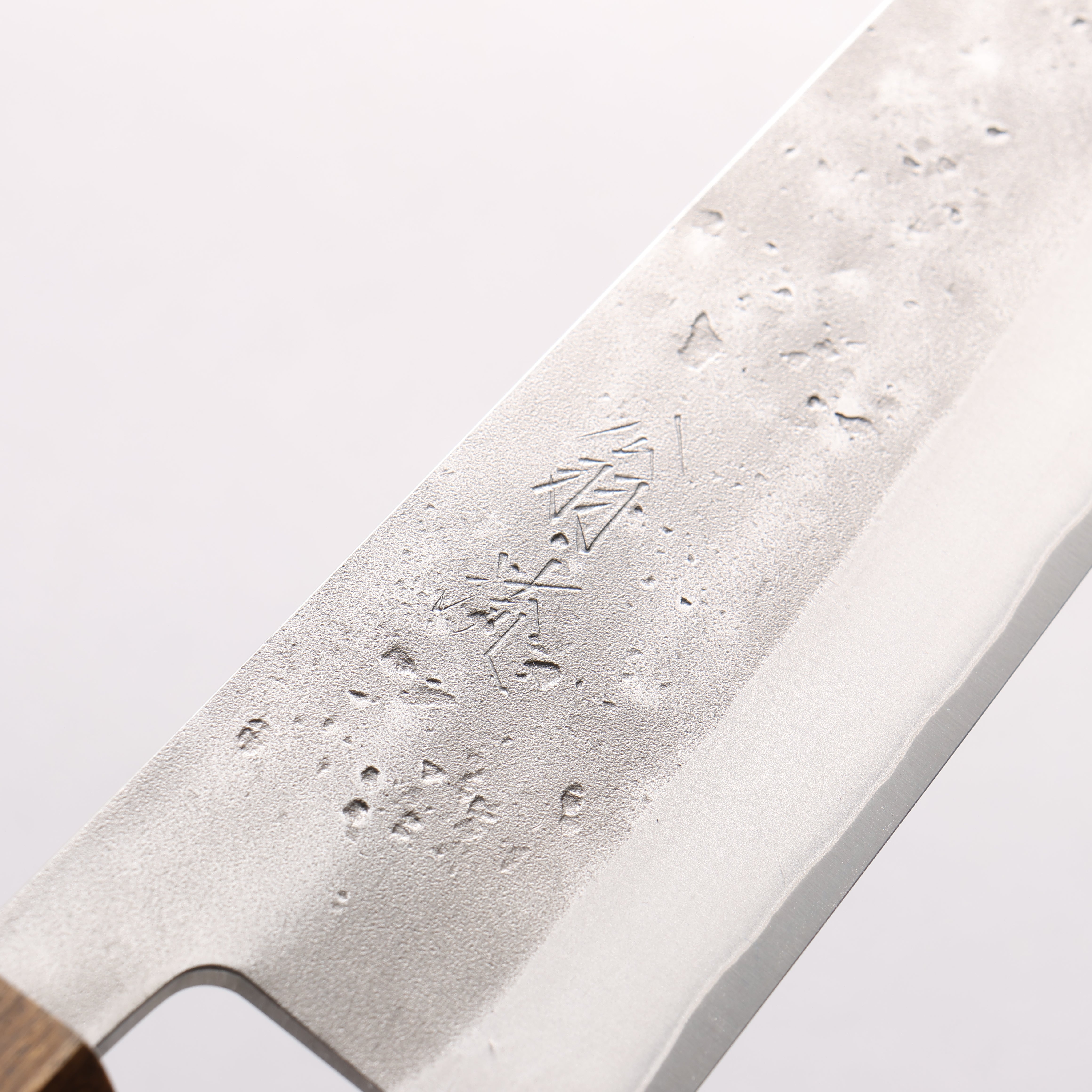 Oul SLD Nashiji Bunka 170mm Oak (Enkoku / Smoky black) Handle - Japanny - Best Japanese Knife