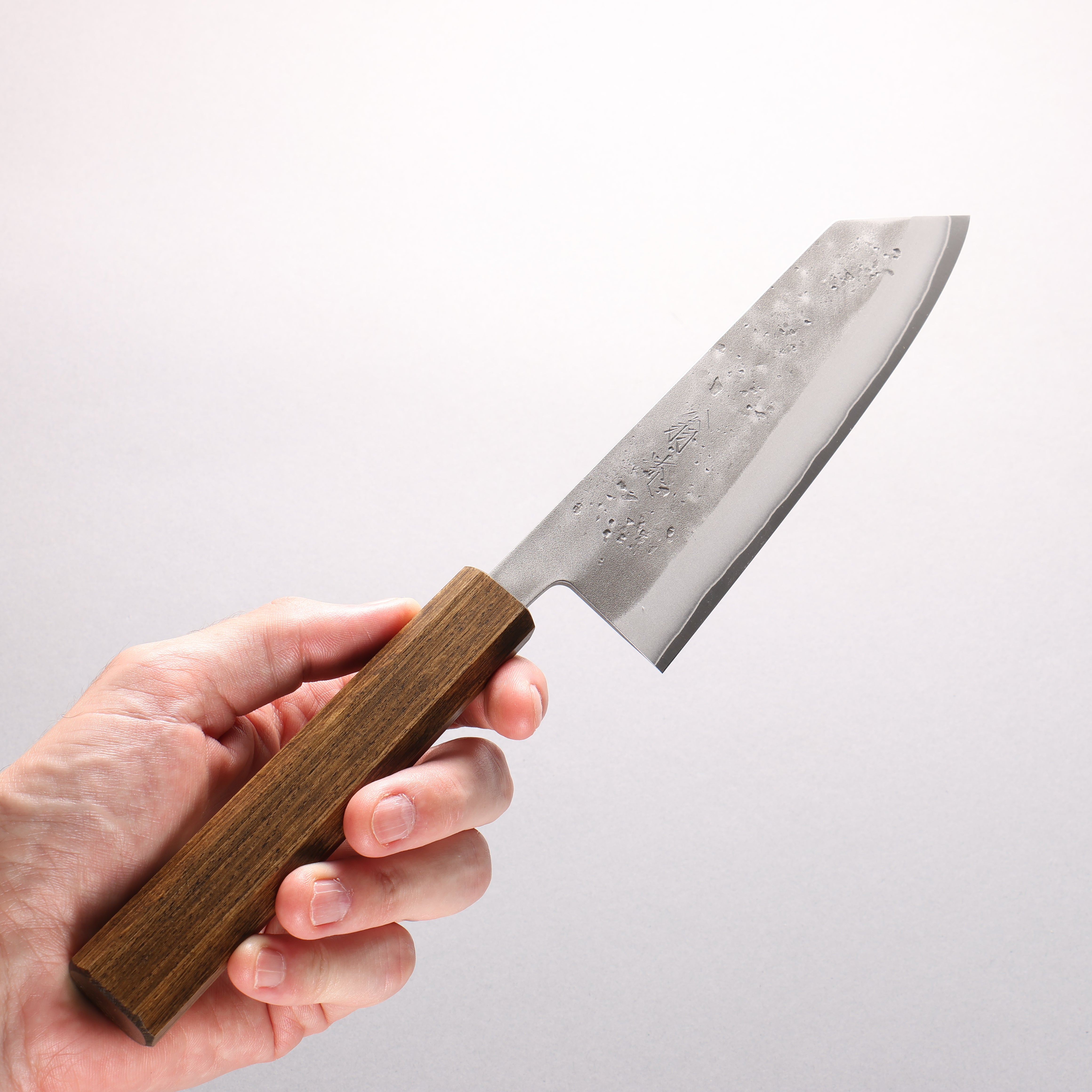 Oul SLD Nashiji Bunka 170mm Oak (Enkoku / Smoky black) Handle - Japanny - Best Japanese Knife