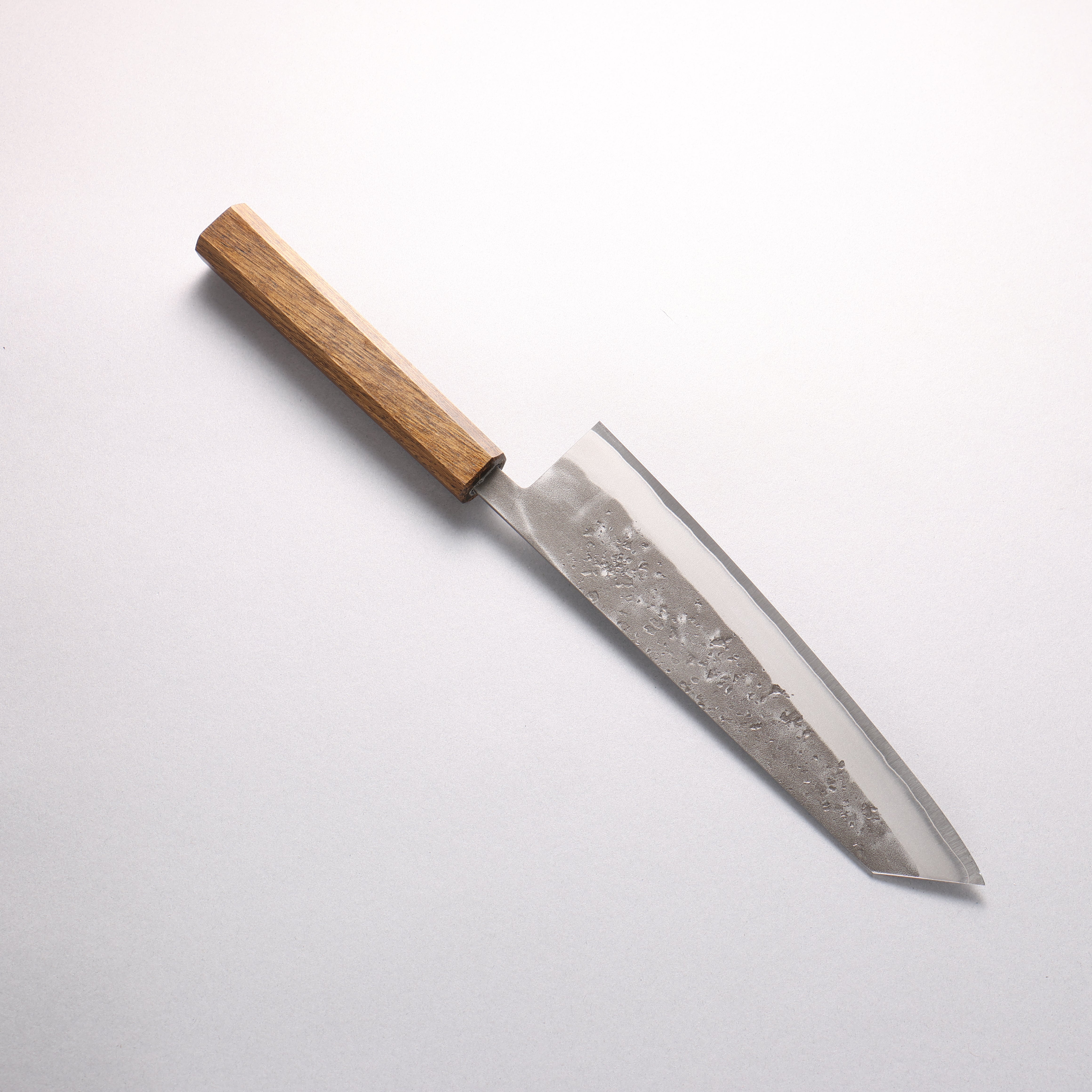 Oul SLD Nashiji Kiritsuke Gyuto 200mm Oak (Enkoku / Smoky black) Handle - Japanny - Best Japanese Knife