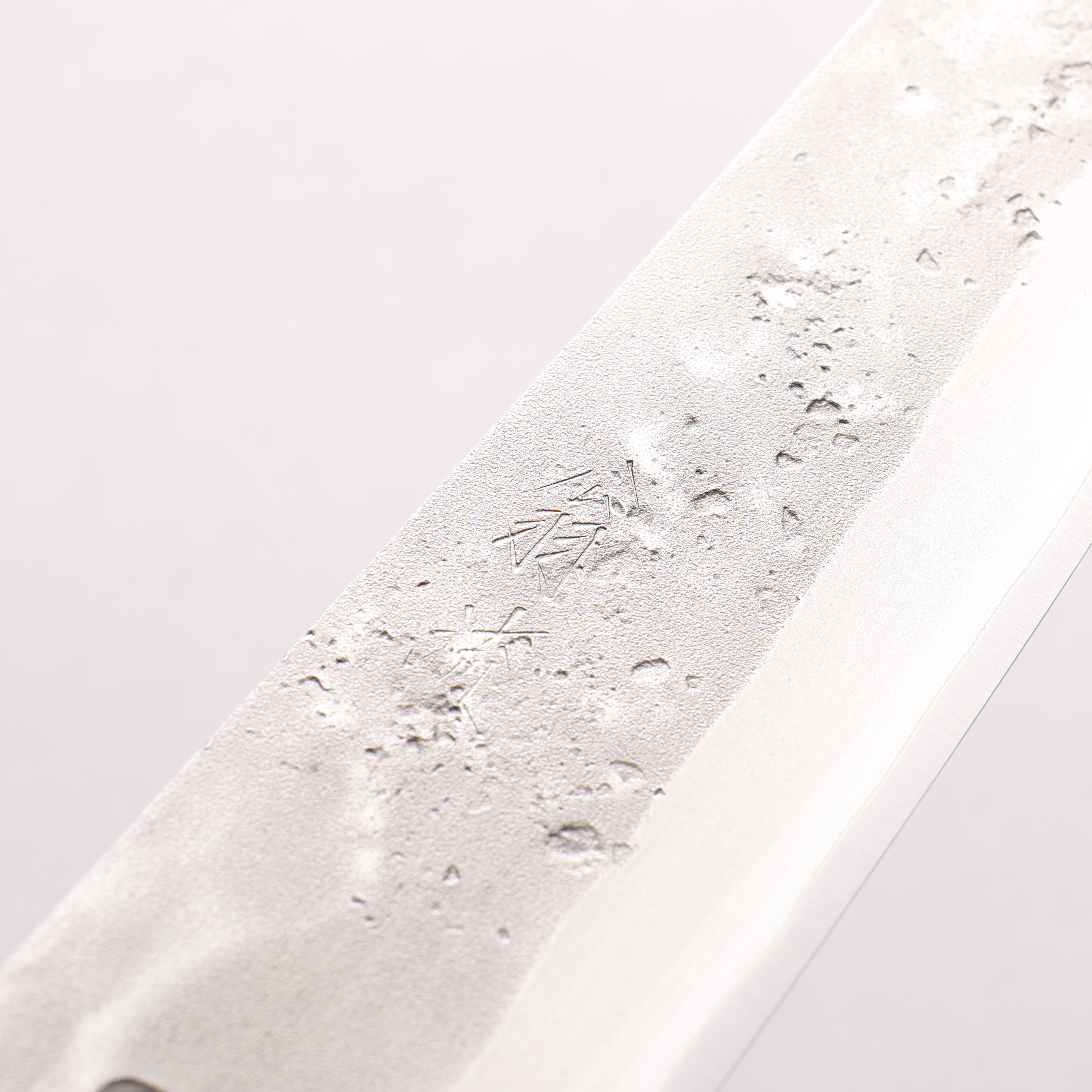 Oul SLD Nashiji Kiritsuke Gyuto 200mm Oak (Enkoku / Smoky black) Handle - Japanny - Best Japanese Knife