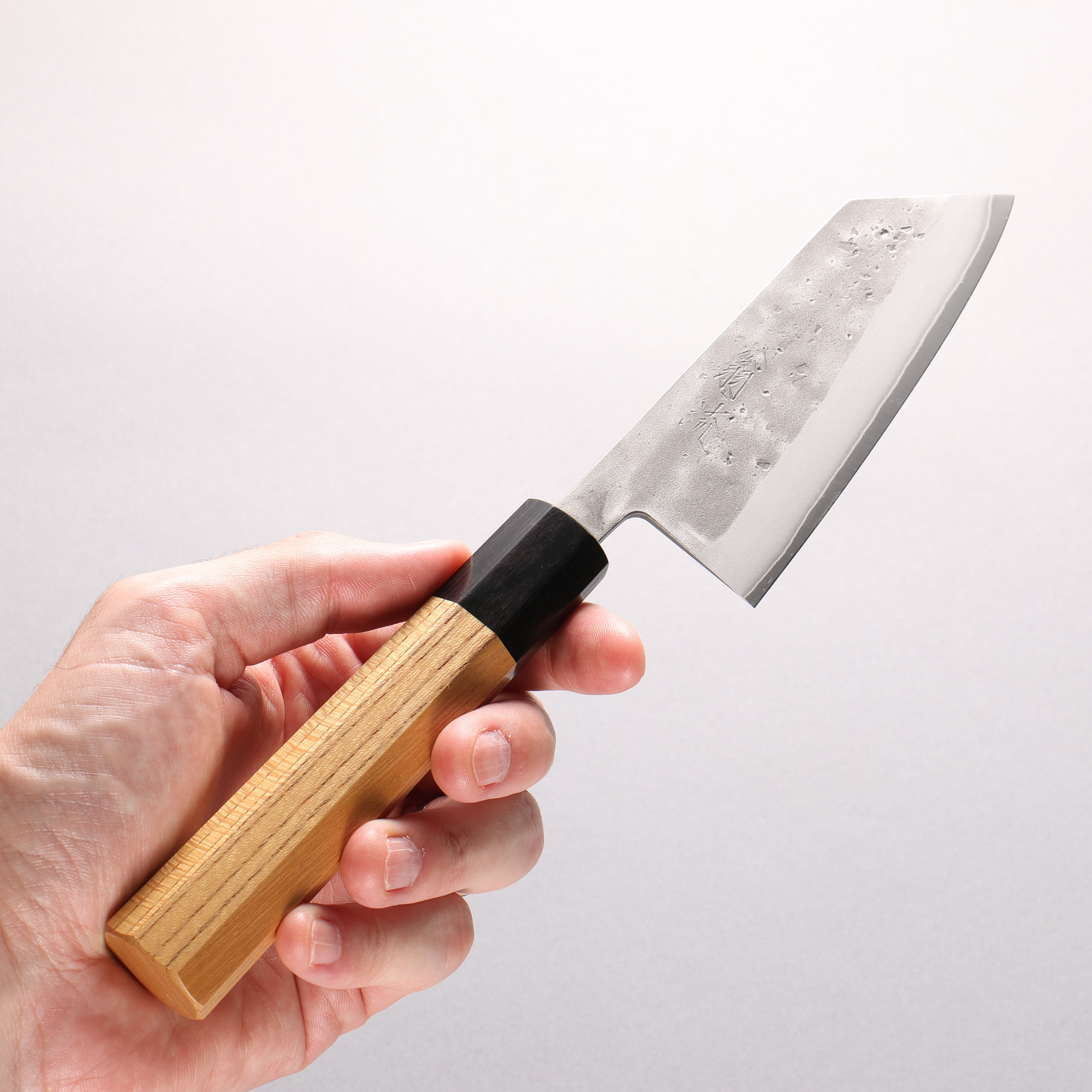 Oul SLD Nashiji Small Bunka 125mm Japanese Elm (Ferrule: Black Pakka Wood) Handle - Japanny - Best Japanese Knife