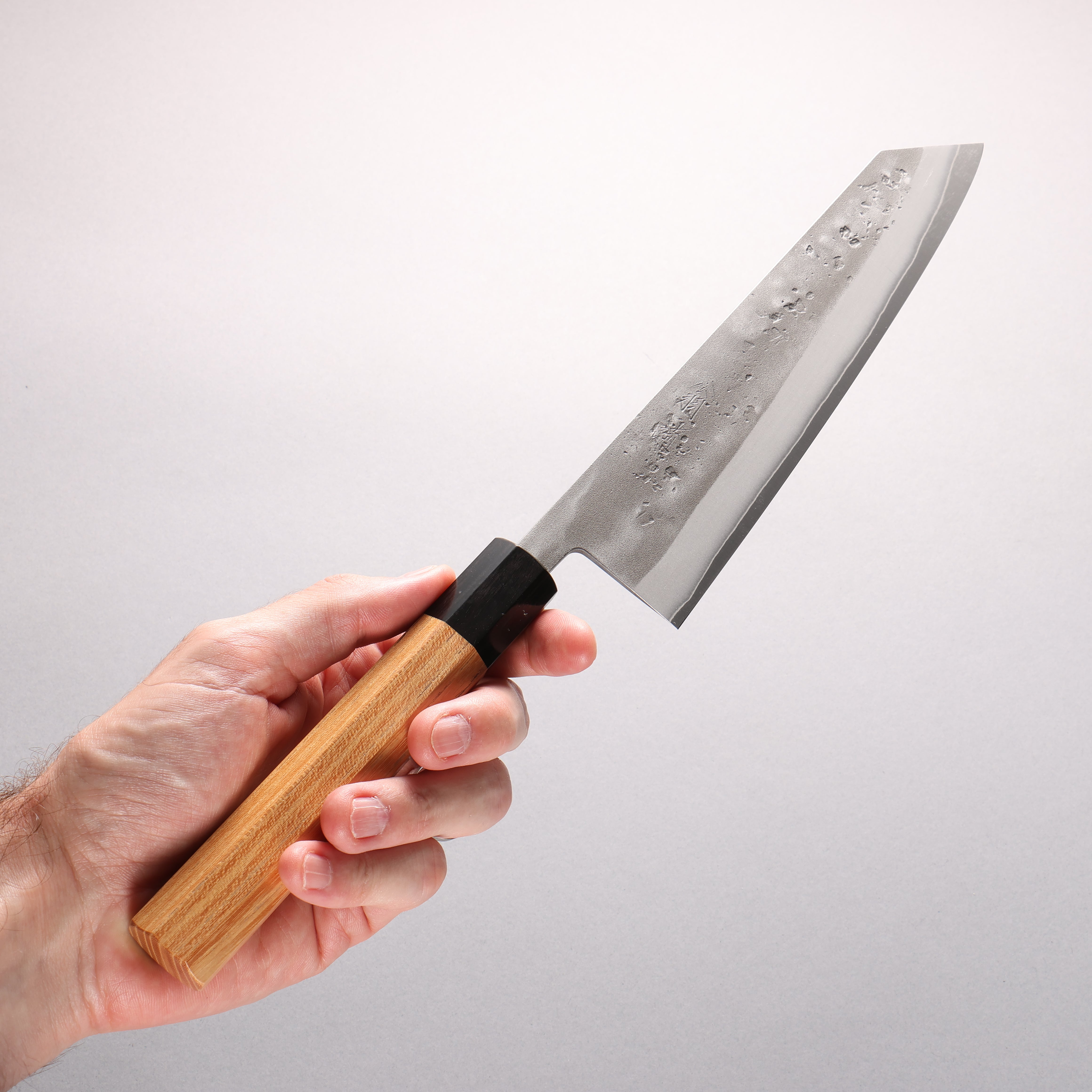 Oul SLD Nashiji Kiritsuke Gyuto 200mm Japanese Elm (Ferrule: Black Pakka Wood) Handle - Japanny - Best Japanese Knife