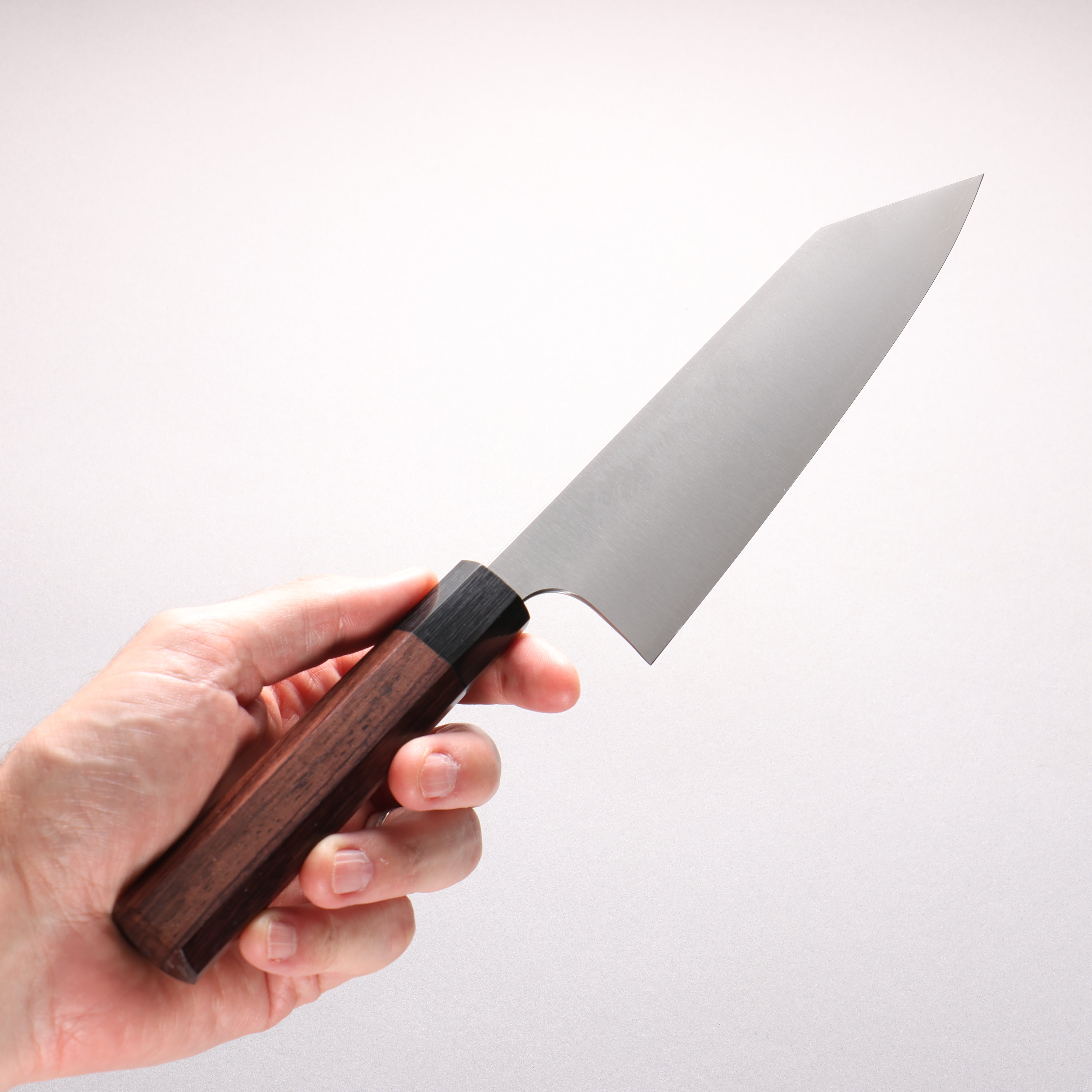 Shibata Takayuki Koutetsu Battleship SG2 Gyuto 190mm Rosewood (Ferrule: Black Pakka Wood) Handle - Japanny - Best Japanese Knife