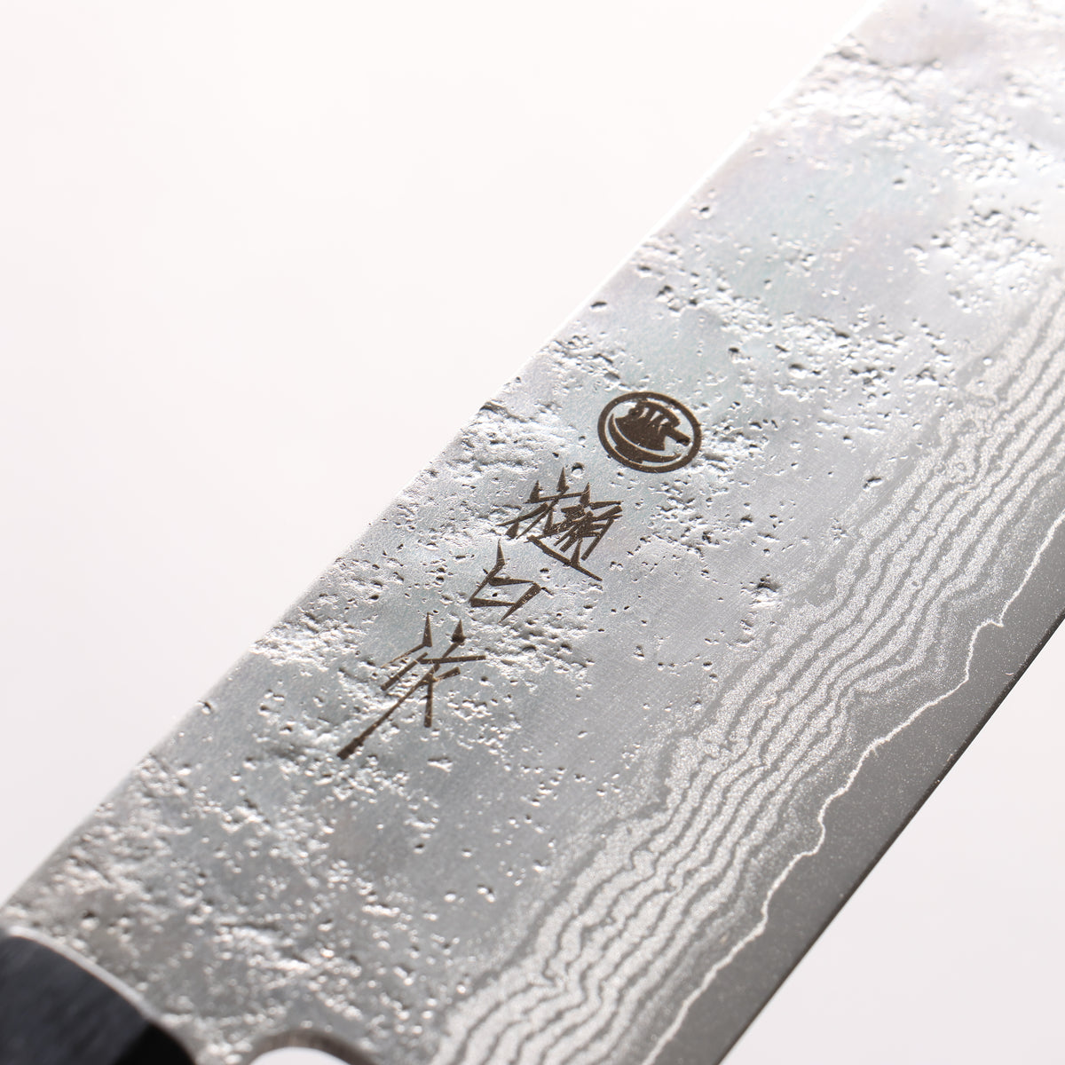 Higuchi VG10 8 Layer Damascus Nashiji Gyuto 210mm Gray Pakka wood Handle - Japanny - Best Japanese Knife