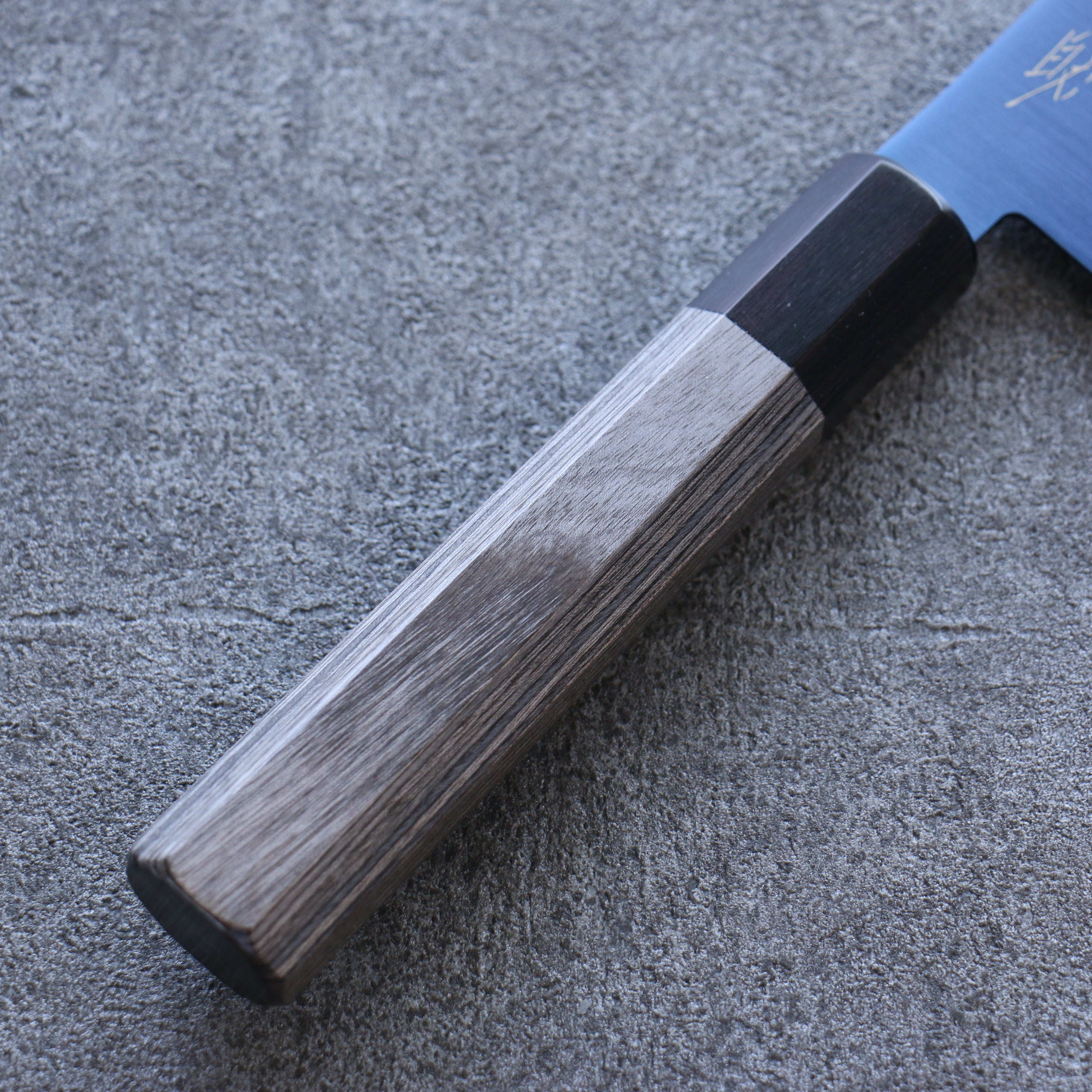Seisuke SK-85 Ion plating Nakiri 160mm Gray Pakka wood Handle - Japanny - Best Japanese Knife