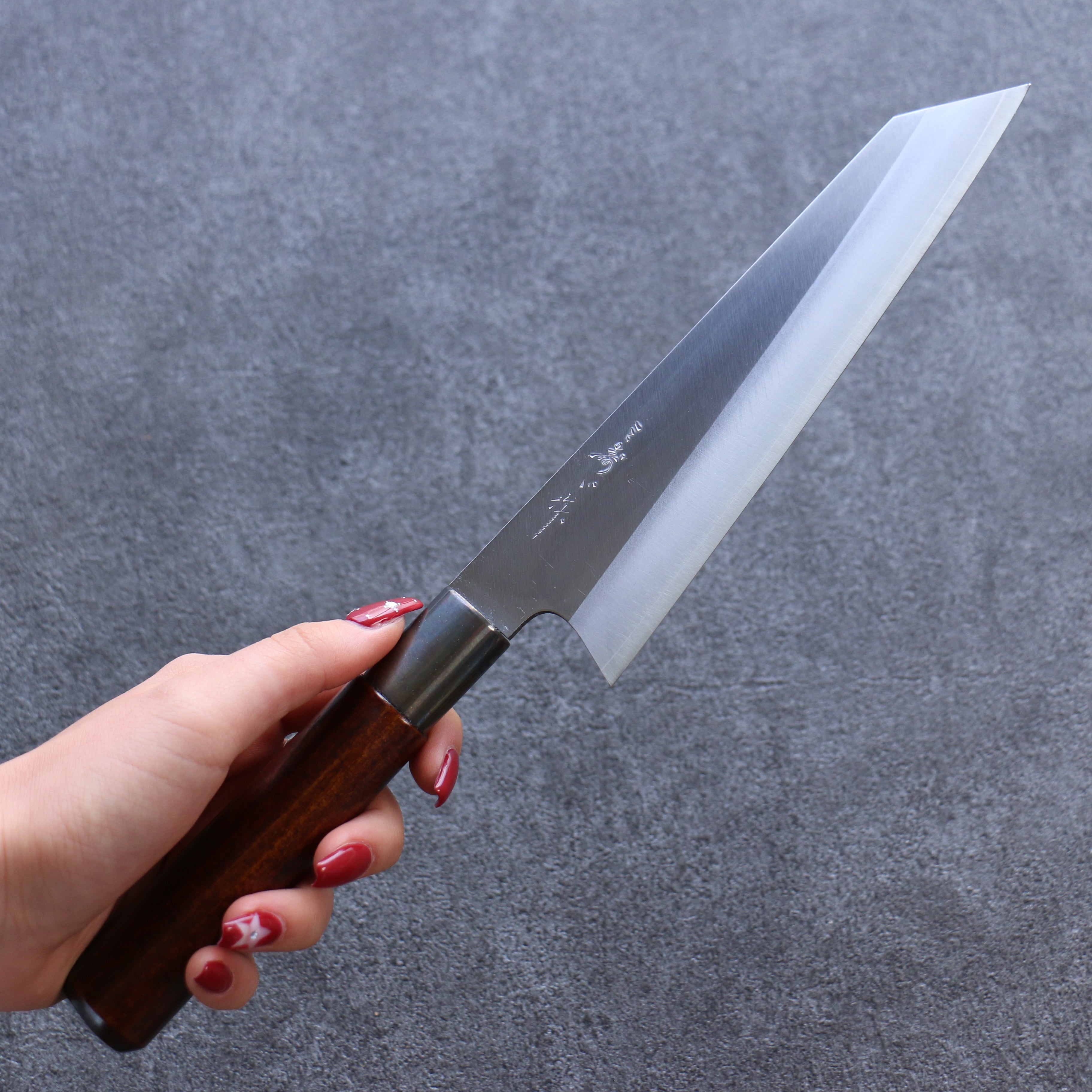 Misuzu VG10 Kasumitogi Bunka 180mm Brown Lacquered Handle V99-BJ - Japanny - Best Japanese Knife