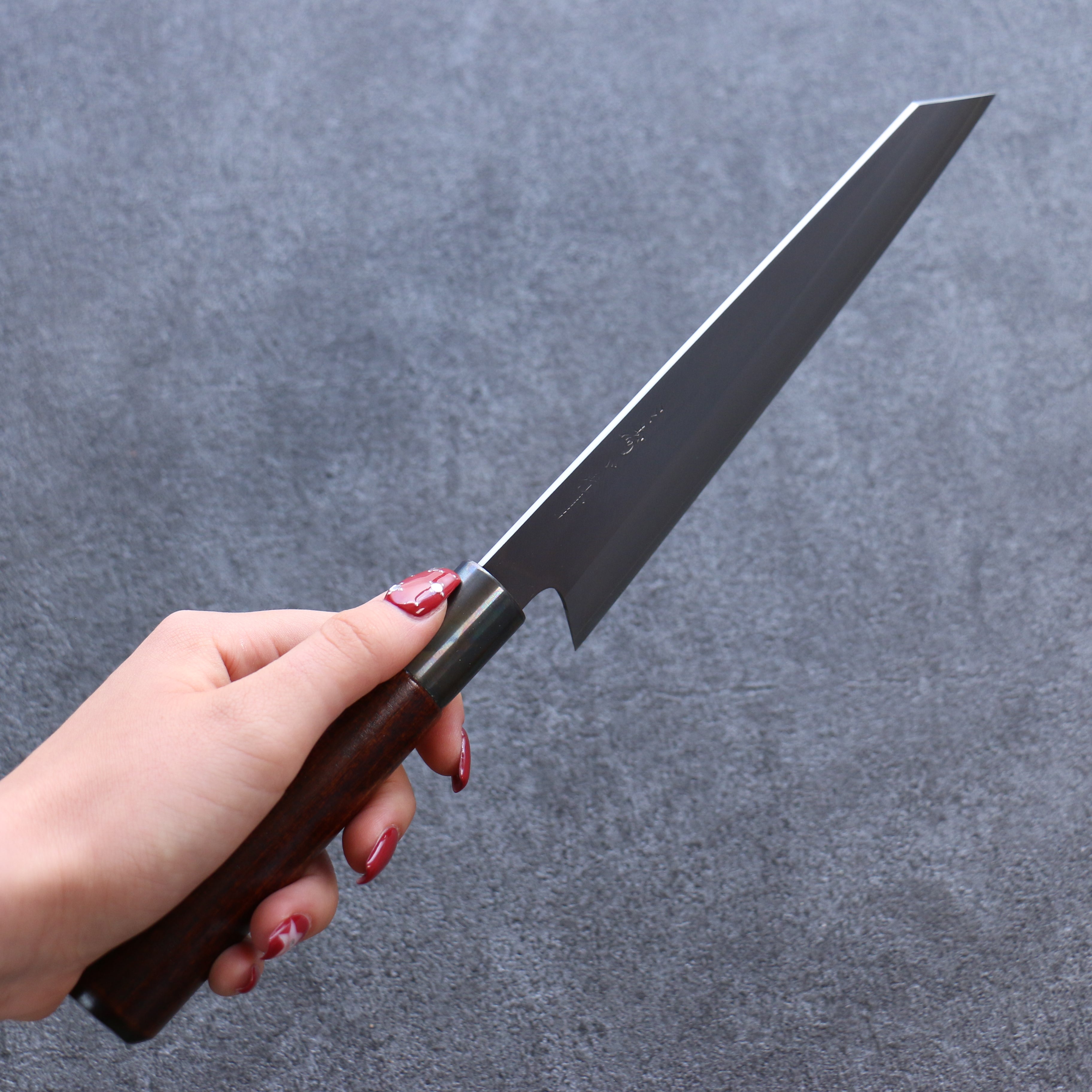 Misuzu VG10 Kasumitogi Bunka 180mm Brown Lacquered Handle V99-BJ - Japanny - Best Japanese Knife