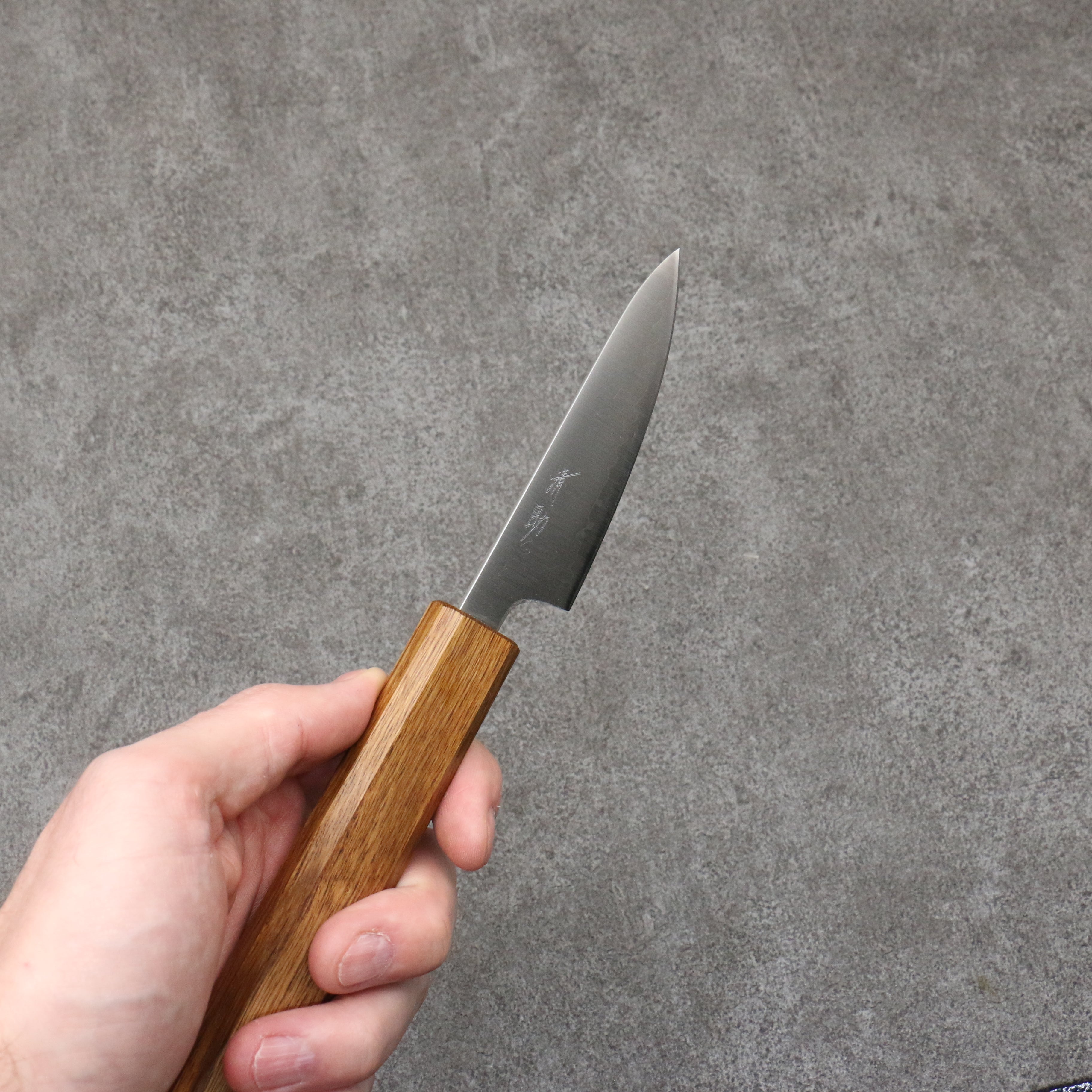 Seisuke Silver Steel No.3 Migaki Polish Finish Paring 80mm White Oak Handle - Japanny - Best Japanese Knife
