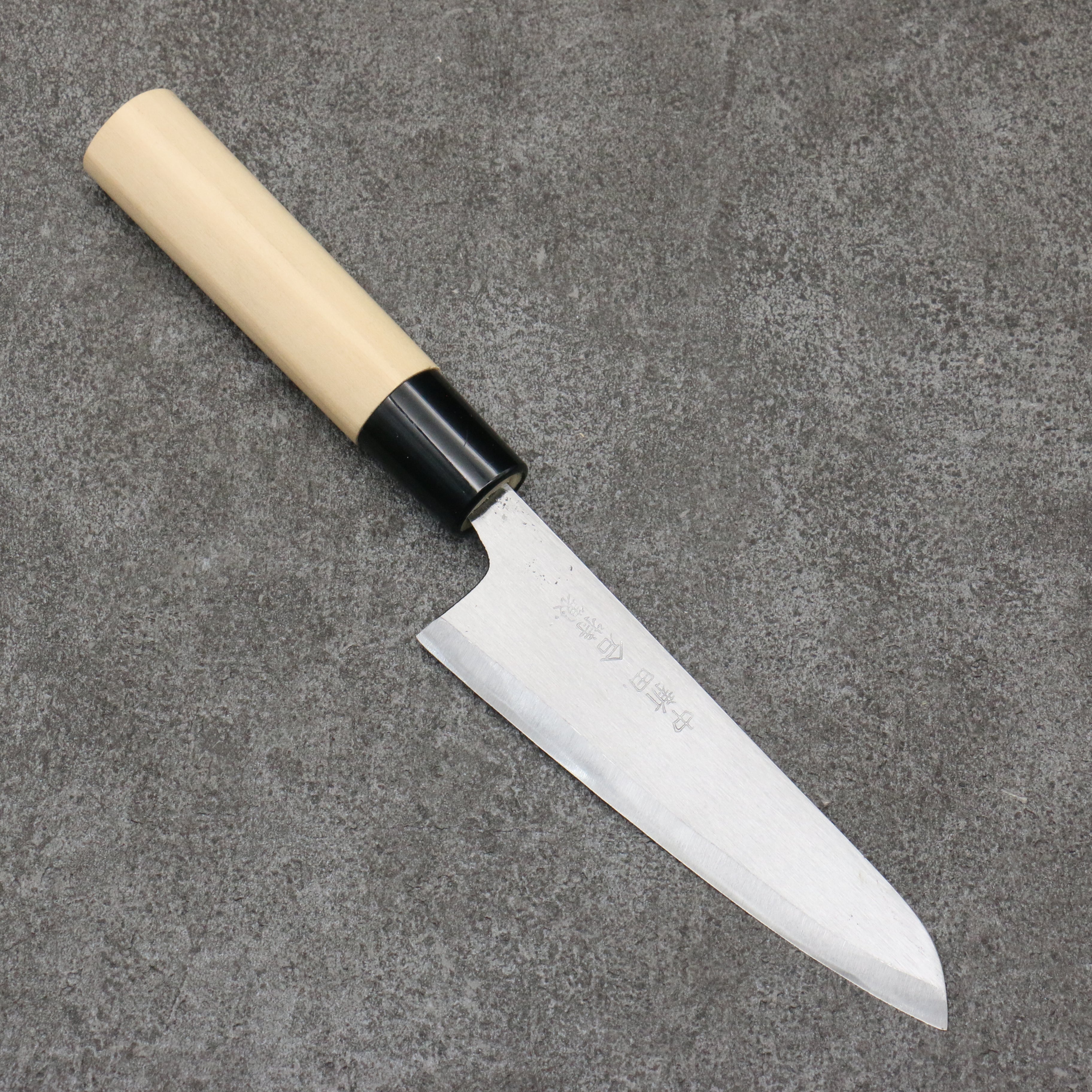 Nakaniida White Steel No.2 Migaki Polish Finish Petty-Utility 120mm Magnolia Handle - Japanny - Best Japanese Knife