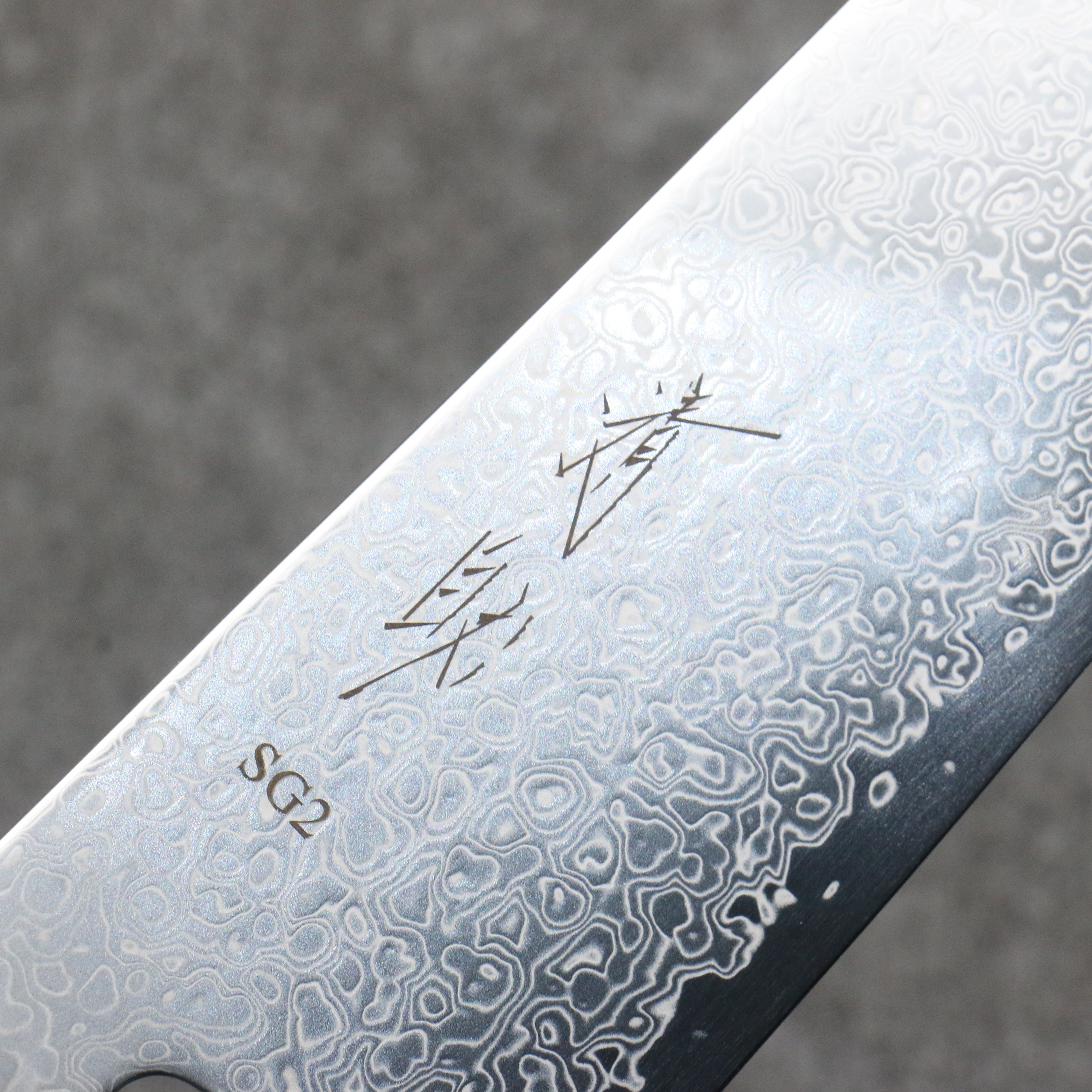 Seisuke SG2 Damascus Bunka 180mm Stabilized wood Handle - Japanny - Best Japanese Knife