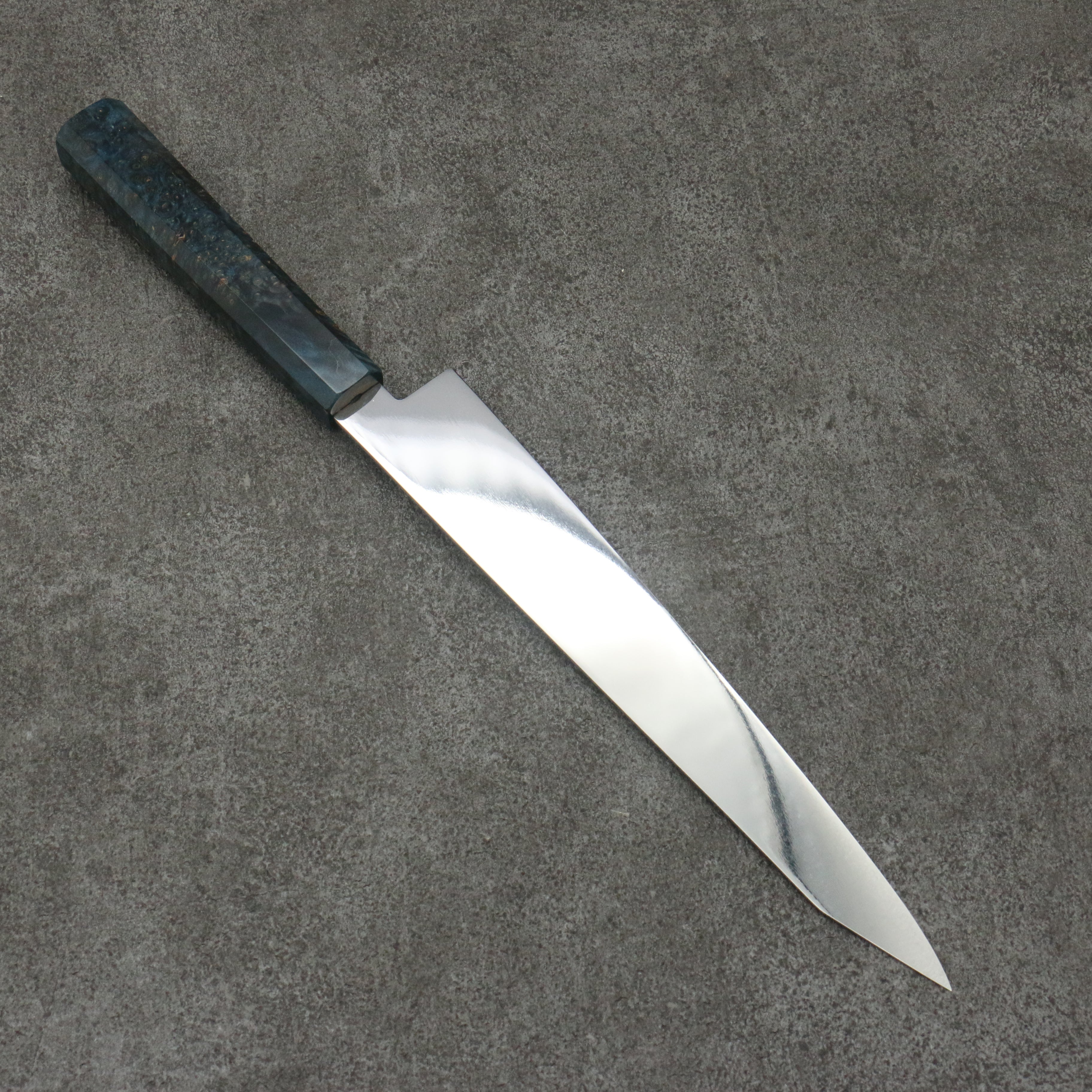Seisuke VG10 Mirrored Finish Sujihiki 240mm Stabilized wood Handle - Japanny - Best Japanese Knife