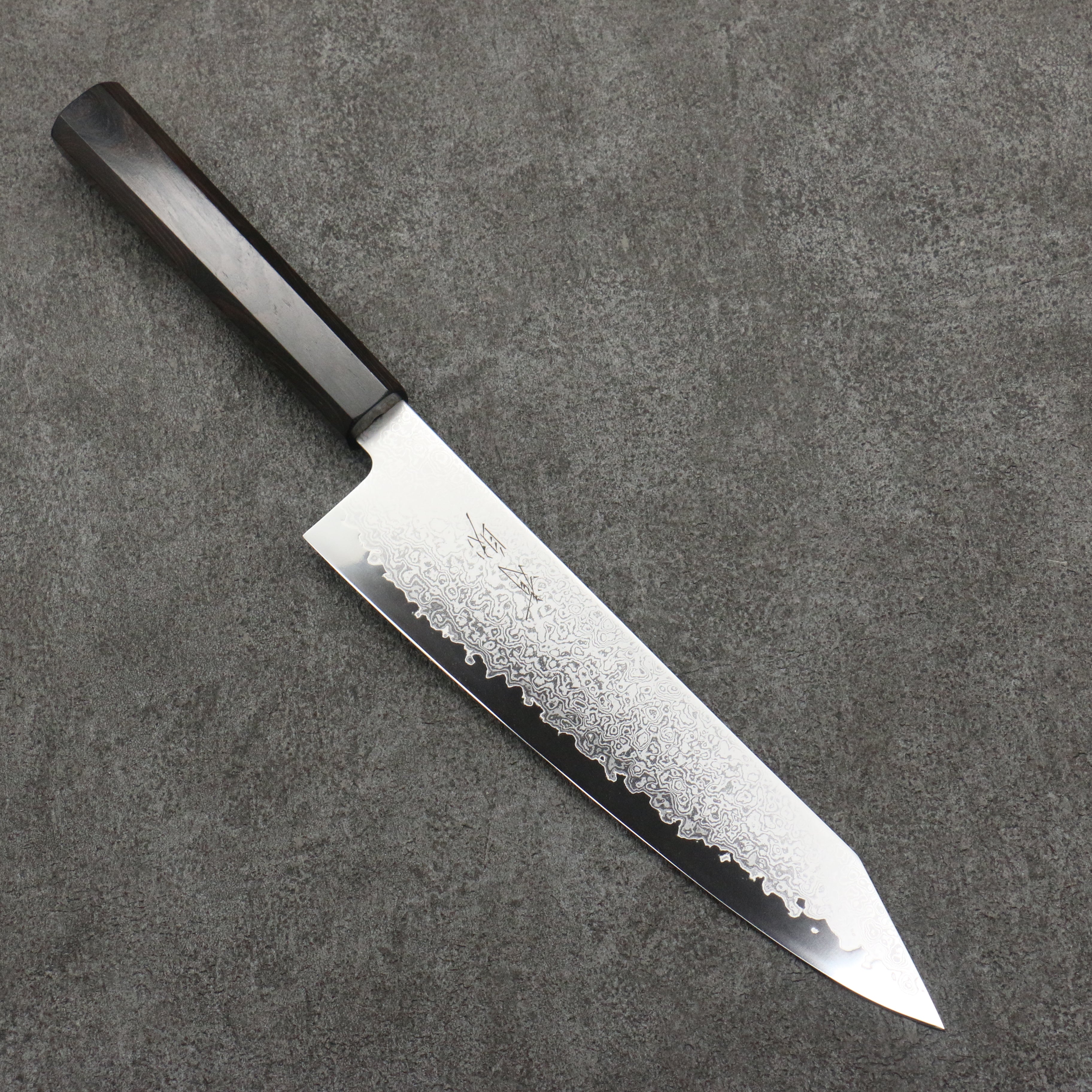 Seisuke VG10 Damascus Kiritsuke Gyuto 210mm Ebony Wood Handle - Japanny - Best Japanese Knife