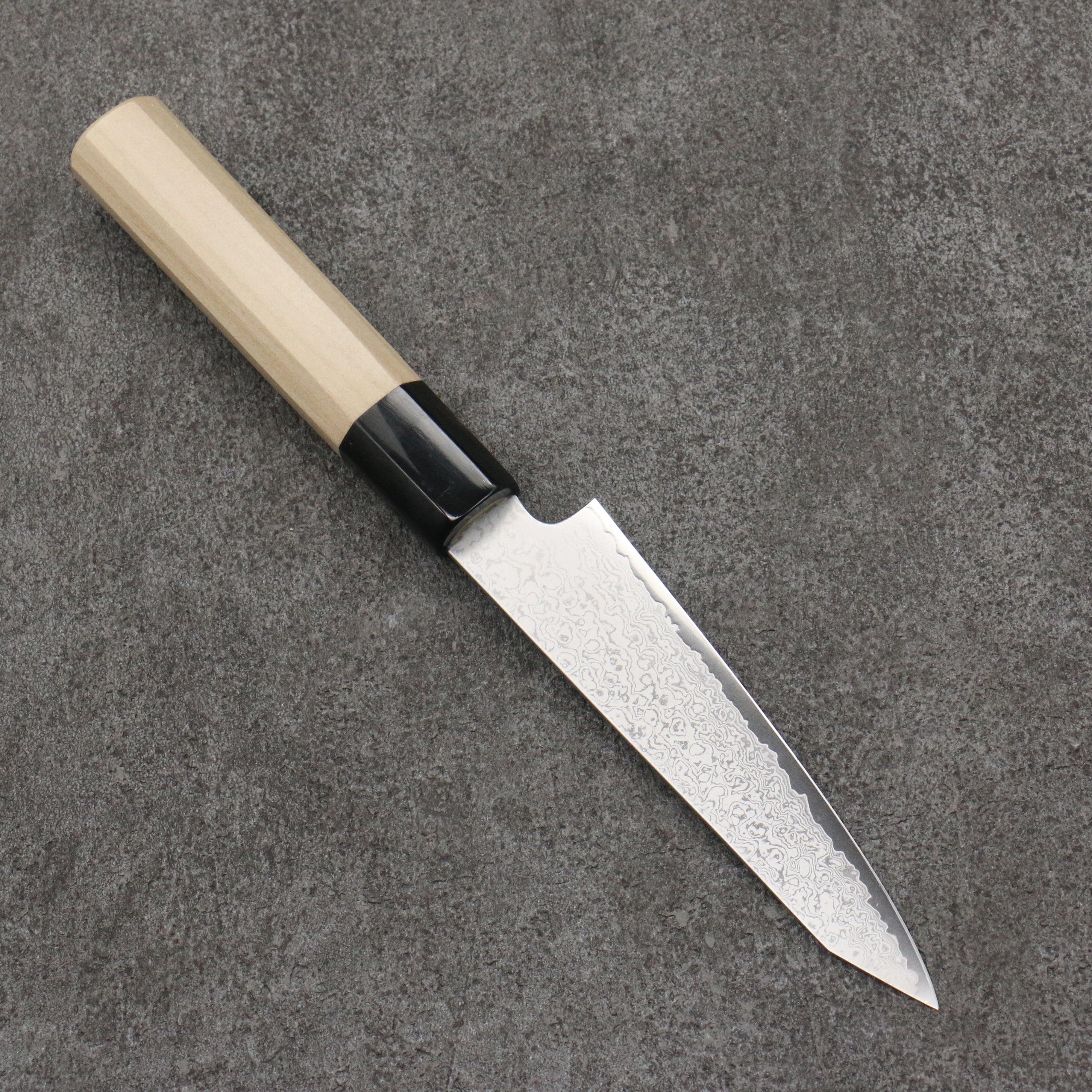 Seisuke VG10 Damascus Kiritsuke Petty-Utility 120mm Magnolia Handle - Japanny - Best Japanese Knife