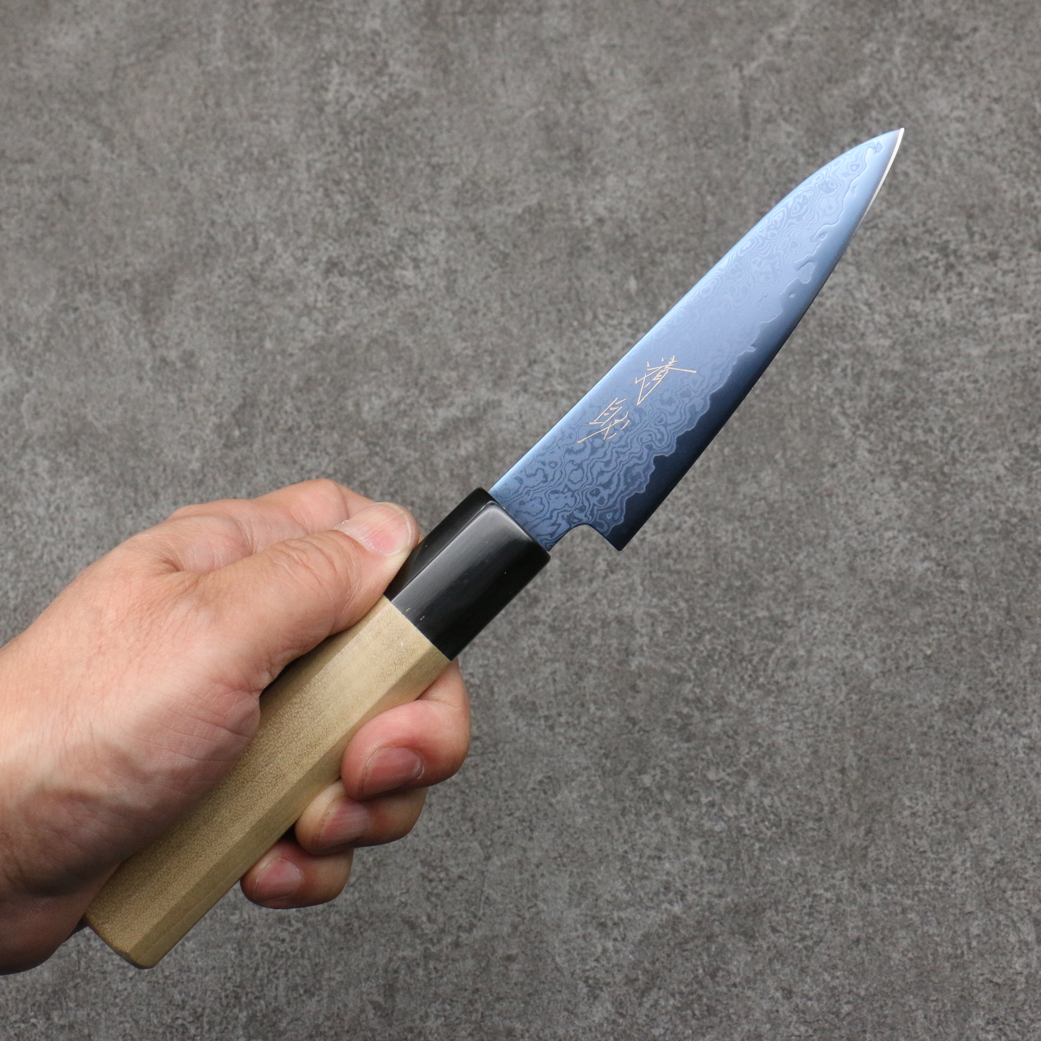 Seisuke VG10 Ion plating Damascus Petty-Utility 105mm Magnolia Handle - Japanny - Best Japanese Knife
