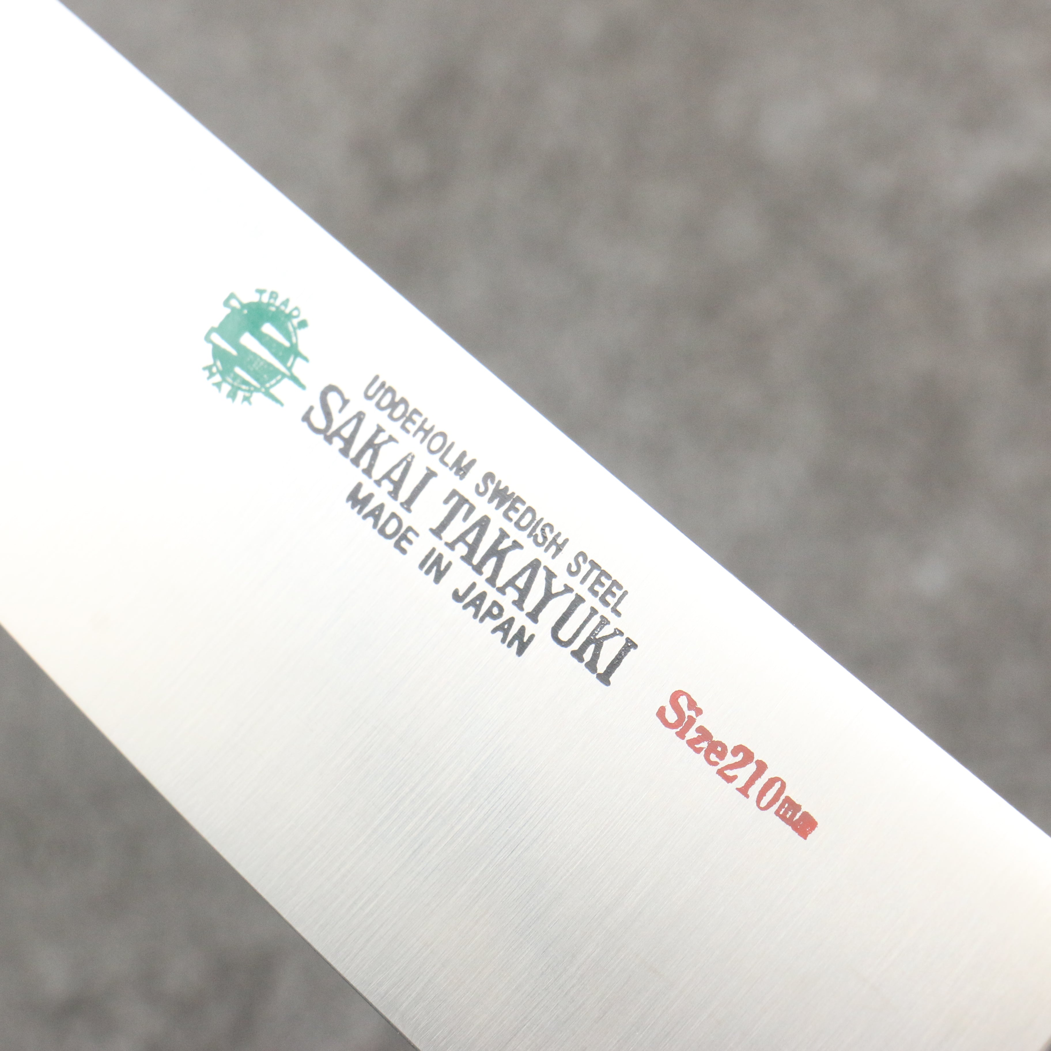 Sakai Takayuki Grand Chef Swedish Steel-stn Gyuto 210mm Black Pakka wood Handle - Japanny - Best Japanese Knife