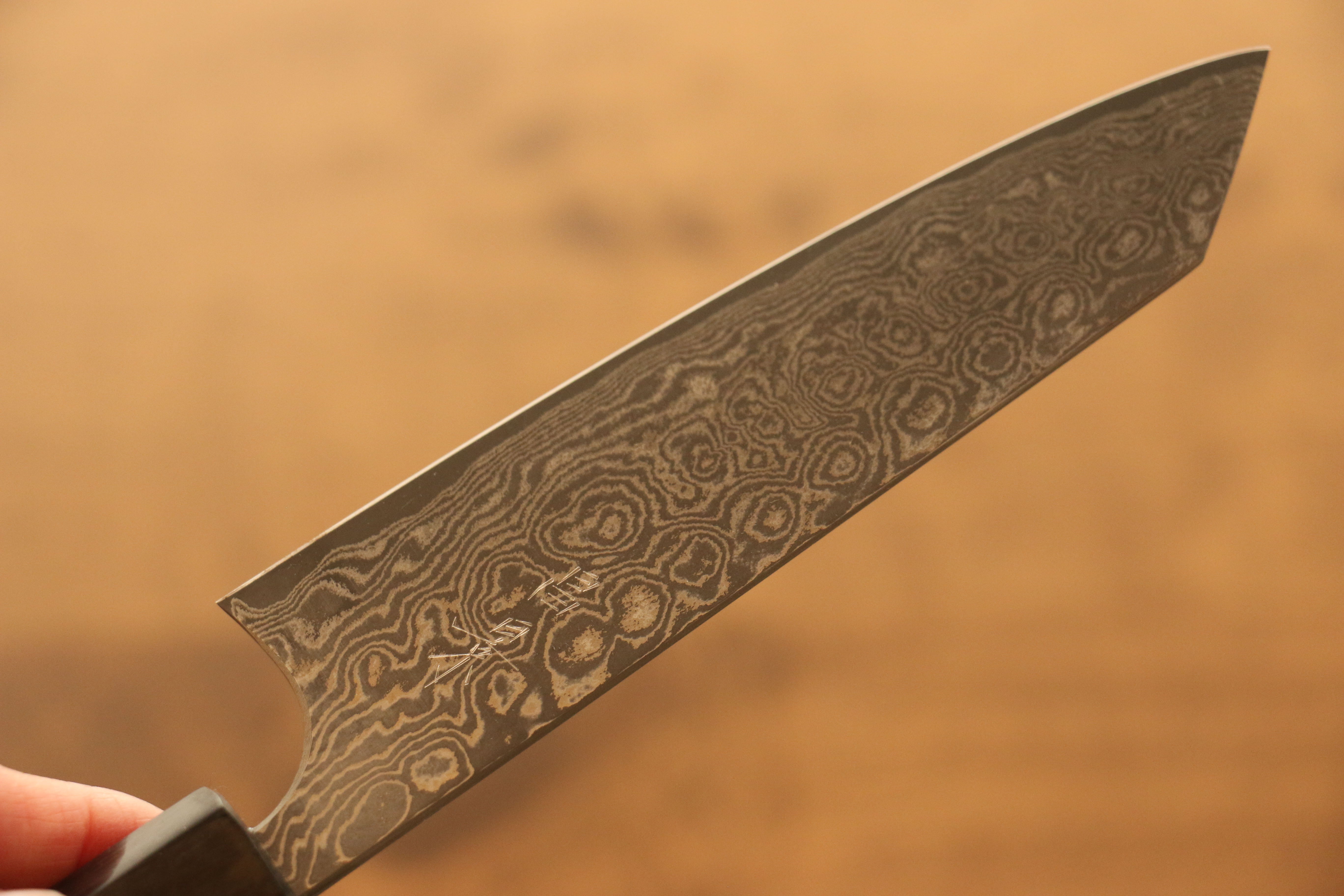 Masakage Kumo VG10 Damascus Small Bunka 120mm Shitan Handle - Japanny - Best Japanese Knife