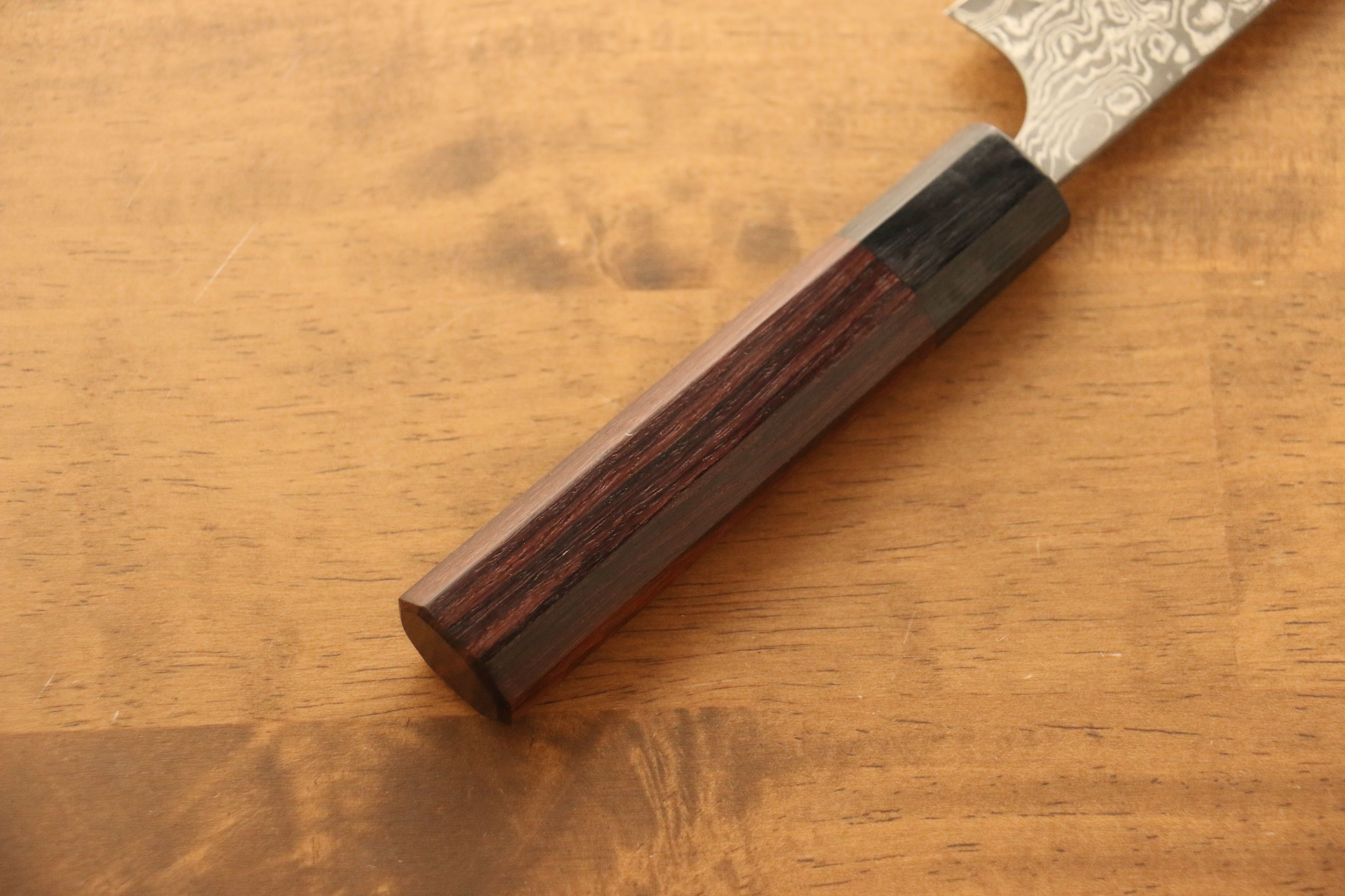 Masakage Kumo VG10 Damascus Small Bunka 120mm Shitan Handle - Japanny - Best Japanese Knife