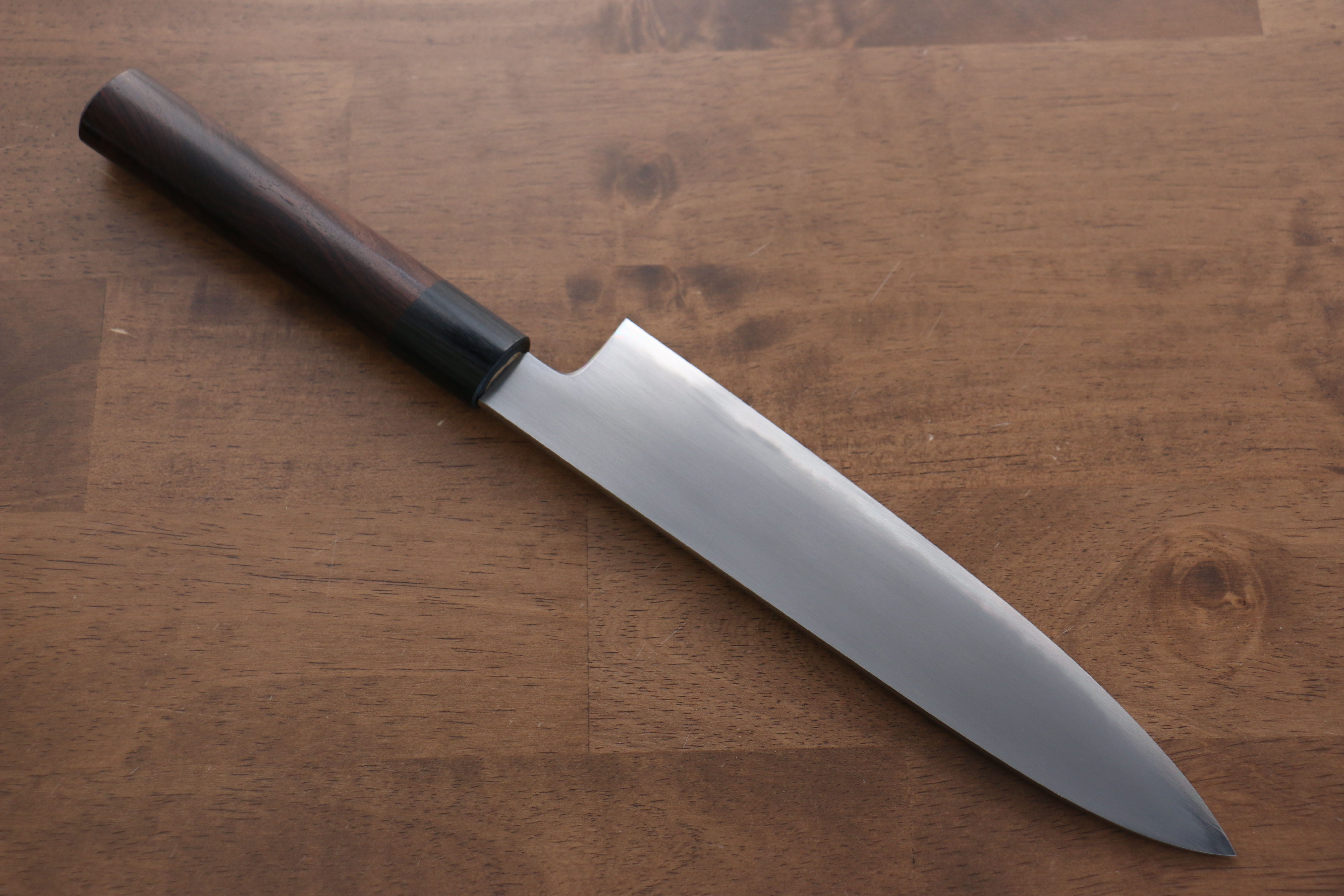 Jikko White Steel No.2 Gyuto 210mm Shitan Handle - Japanny - Best Japanese Knife