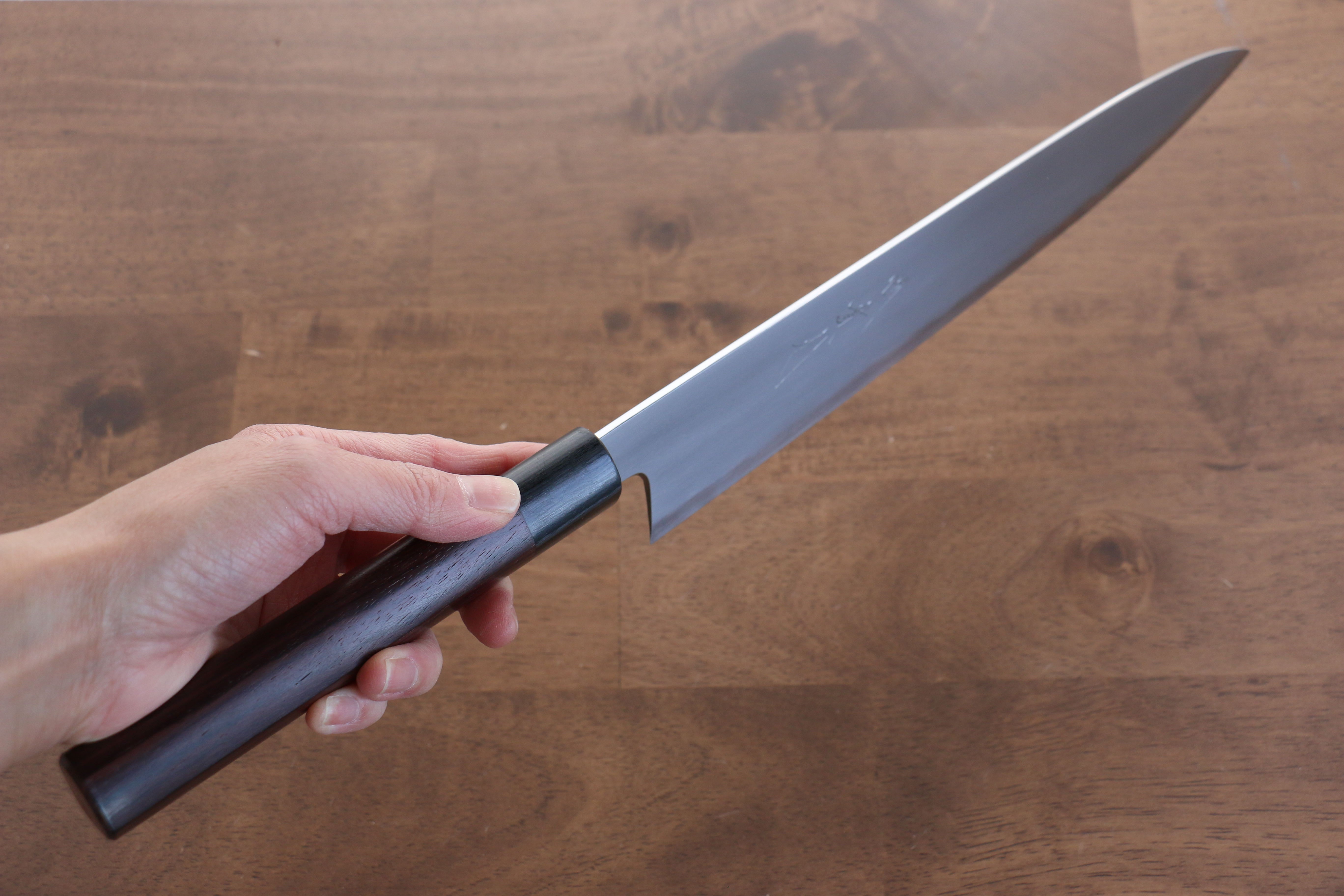 Jikko White Steel No.2 Gyuto 270mm Shitan Handle - Japanny - Best Japanese Knife