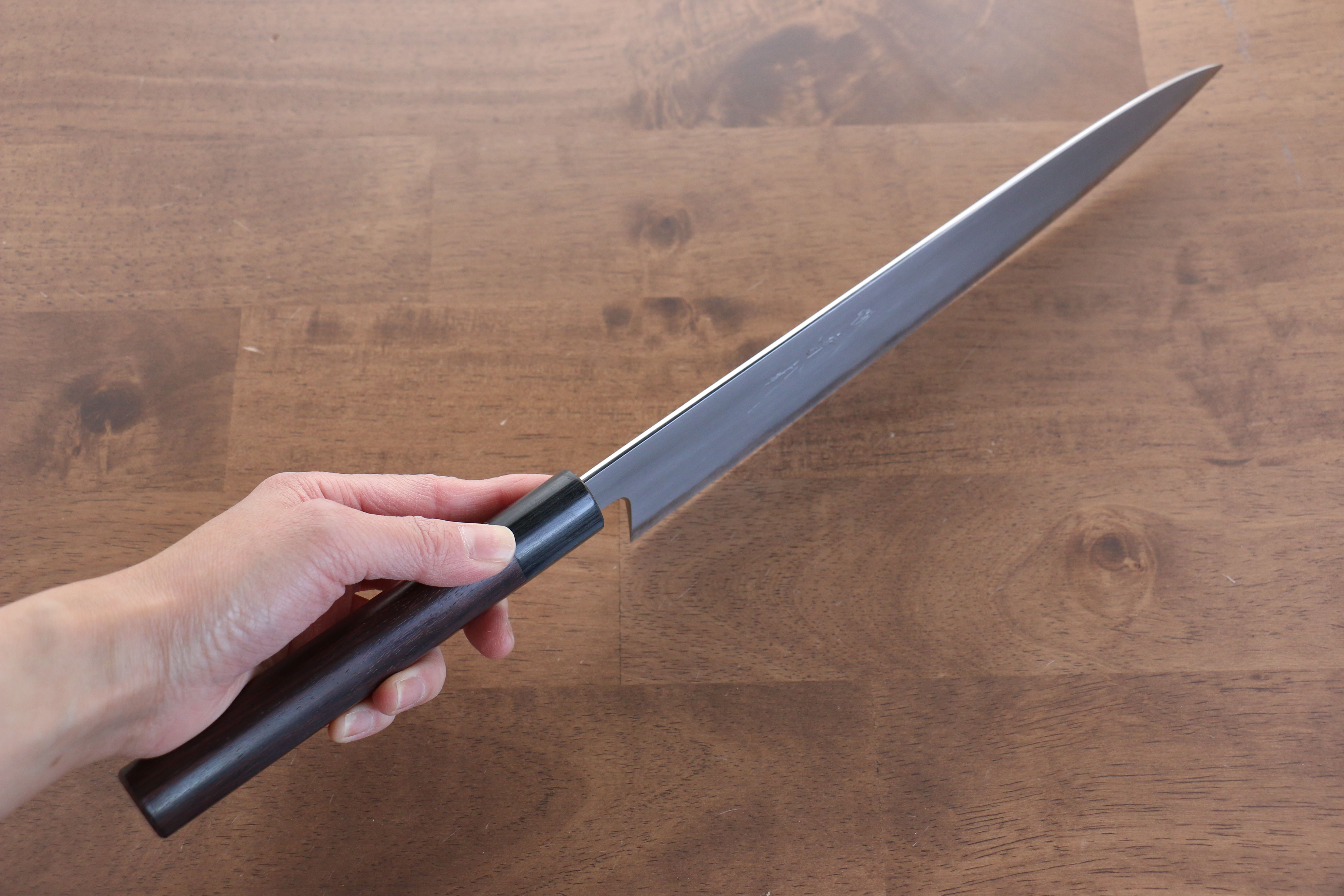 Jikko White Steel No.2 Gyuto 270mm Shitan Handle - Japanny - Best Japanese Knife