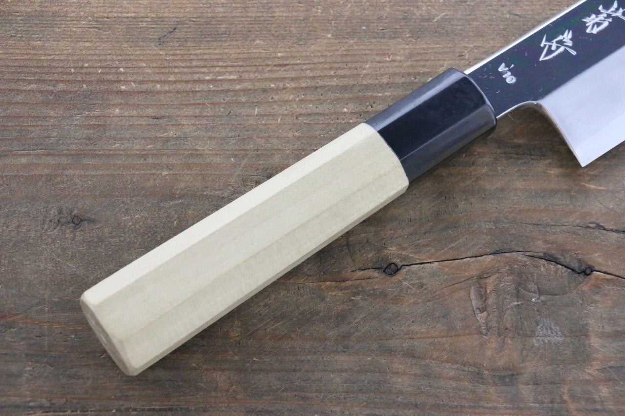 Kikumori VG10 Mirrored Finish Kamagata Usuba Japanese Chef Knife 180mm - Japanny - Best Japanese Knife
